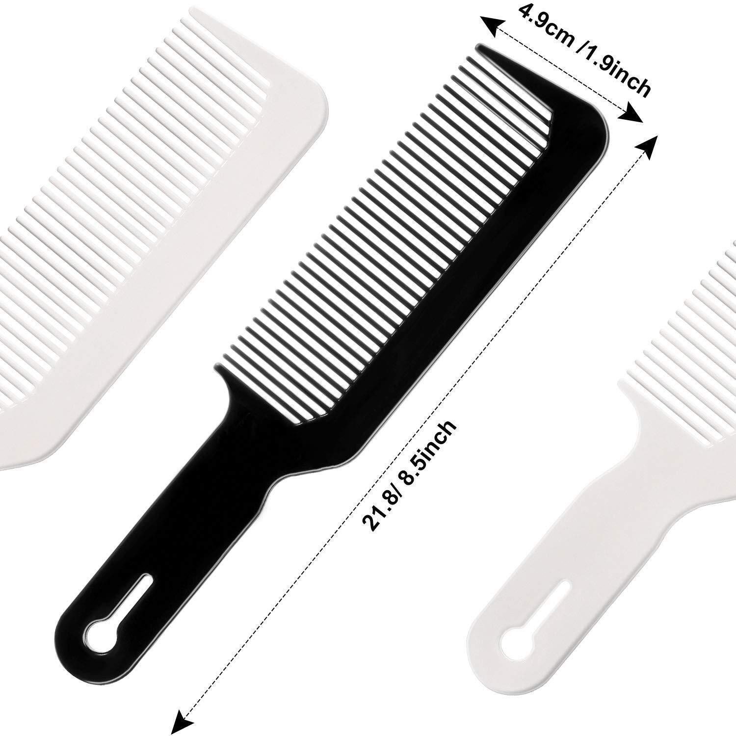 Boao Schneidekamm 3er Set Barbier Clipper Kämme für präzise Frisuren - Schwarz Weiß Rot