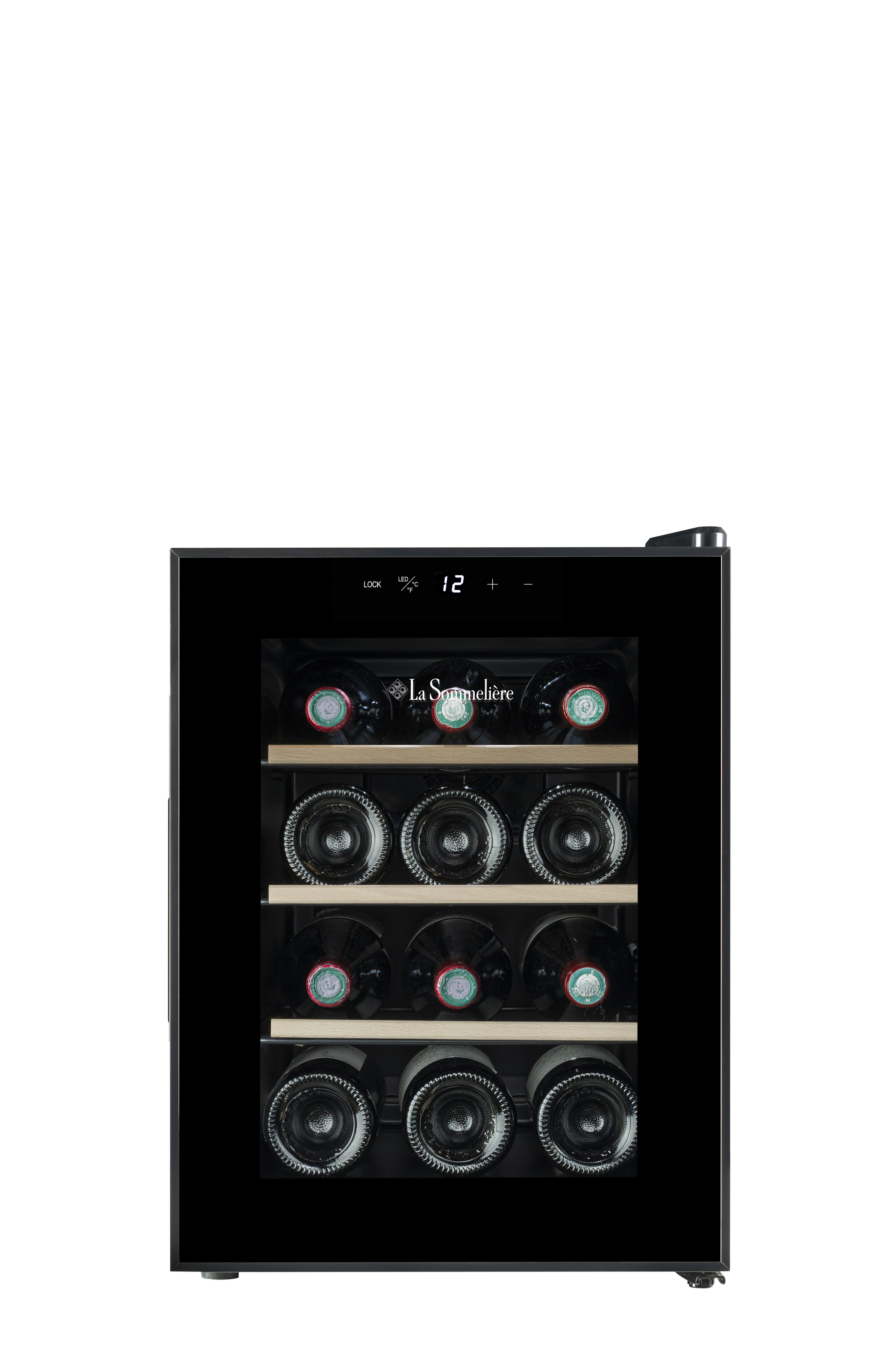 La Sommelière Weintemperierschrank 12SILENCE, für 12 Standardflaschen á 0,75l,Ultra-Leise, freistehend
