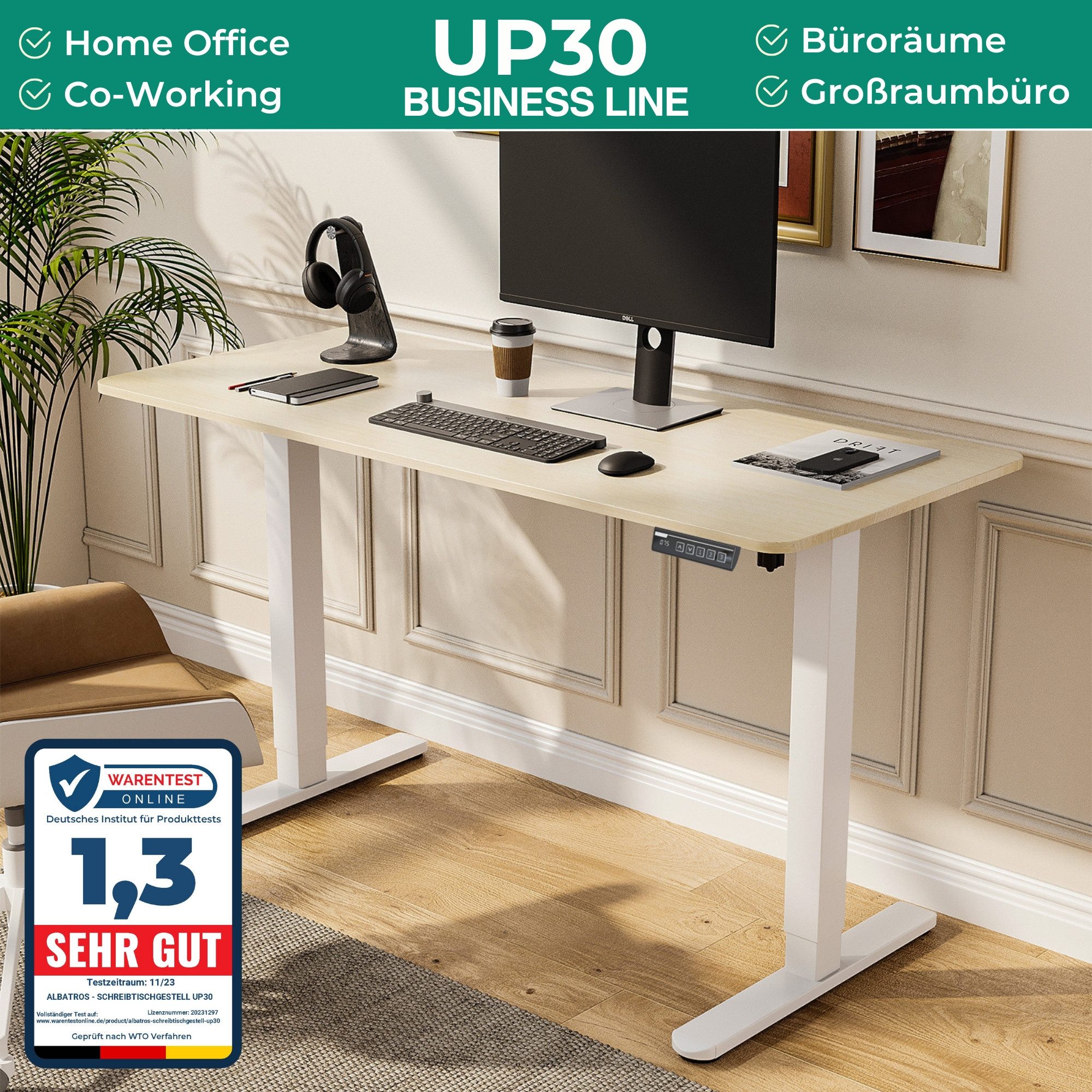 Albatros International Schreibtisch Albatros elektrisch höhenverstellbares günstig online kaufen