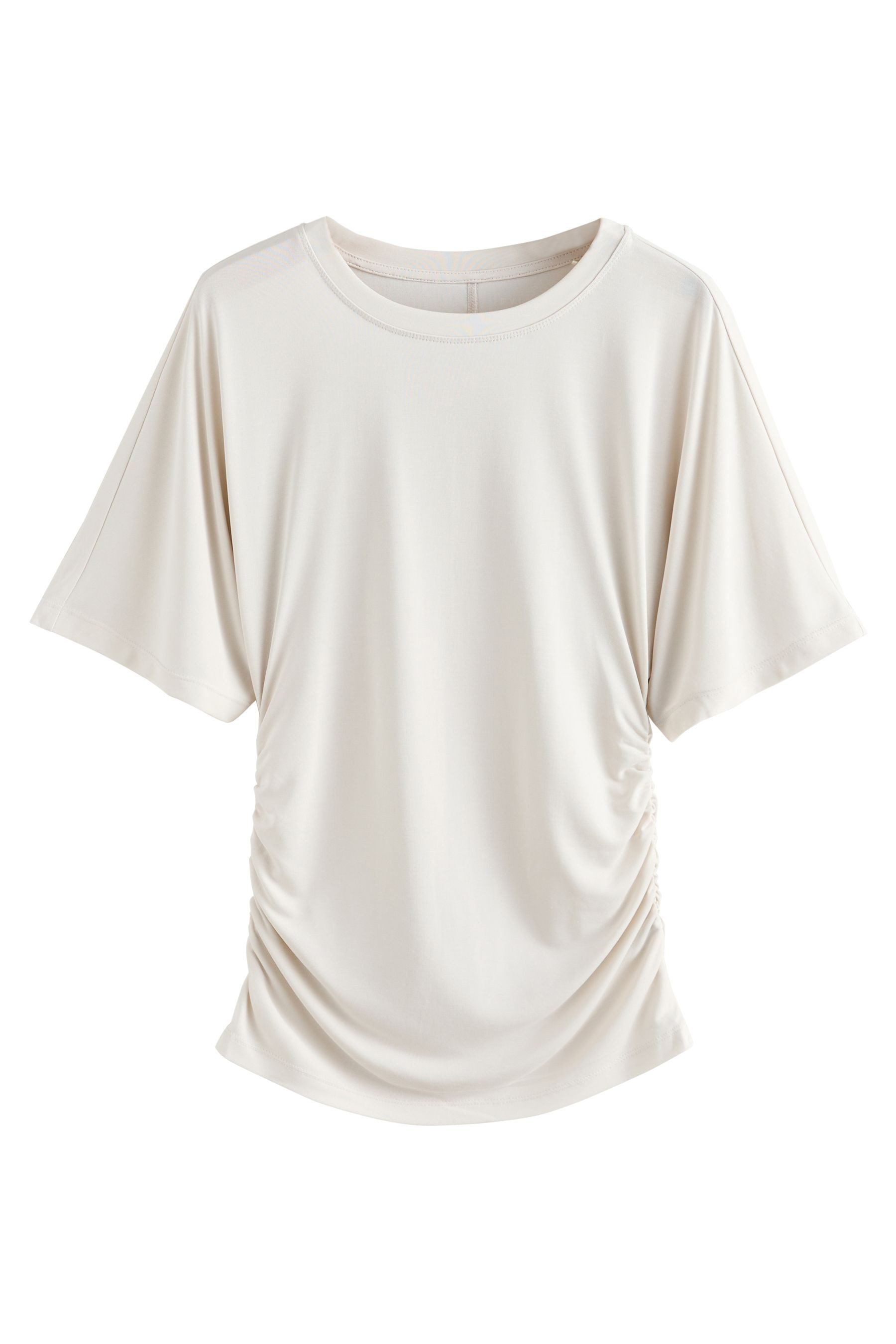 Next T-Shirt Active Modal-T-Shirt mit seitlicher Raffung (1-tlg)