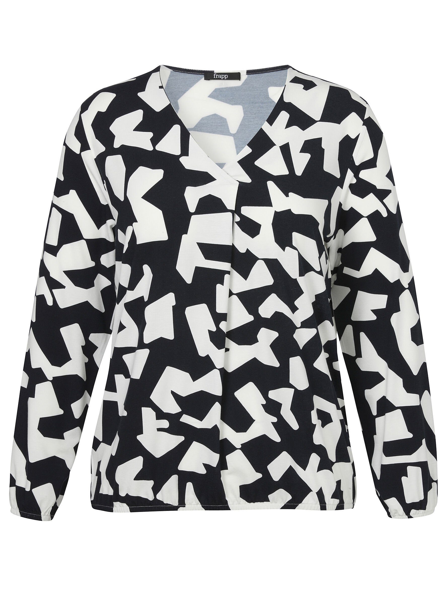 FRAPP Longshirt (1-tlg) mit grafischem Muster