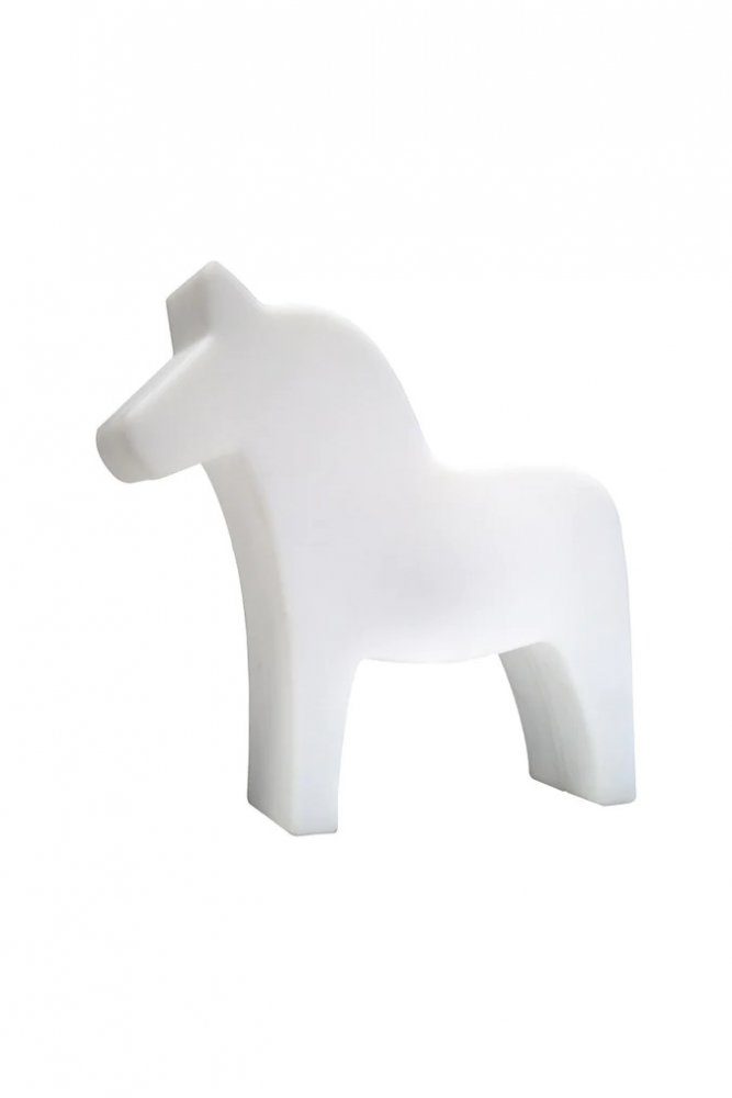 8 seasons design Dekolicht 8 seasons - Motivleuchte Shining Dala Horse 43 cm weiß LED