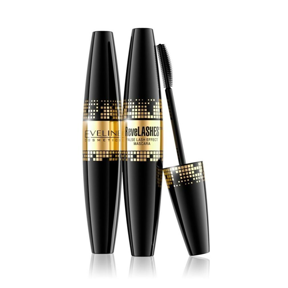 Eveline Cosmetics Mascara EVELINE Revel Lashes Falsche Wimpern Effekt Mascara Tiefschwarz 10ml