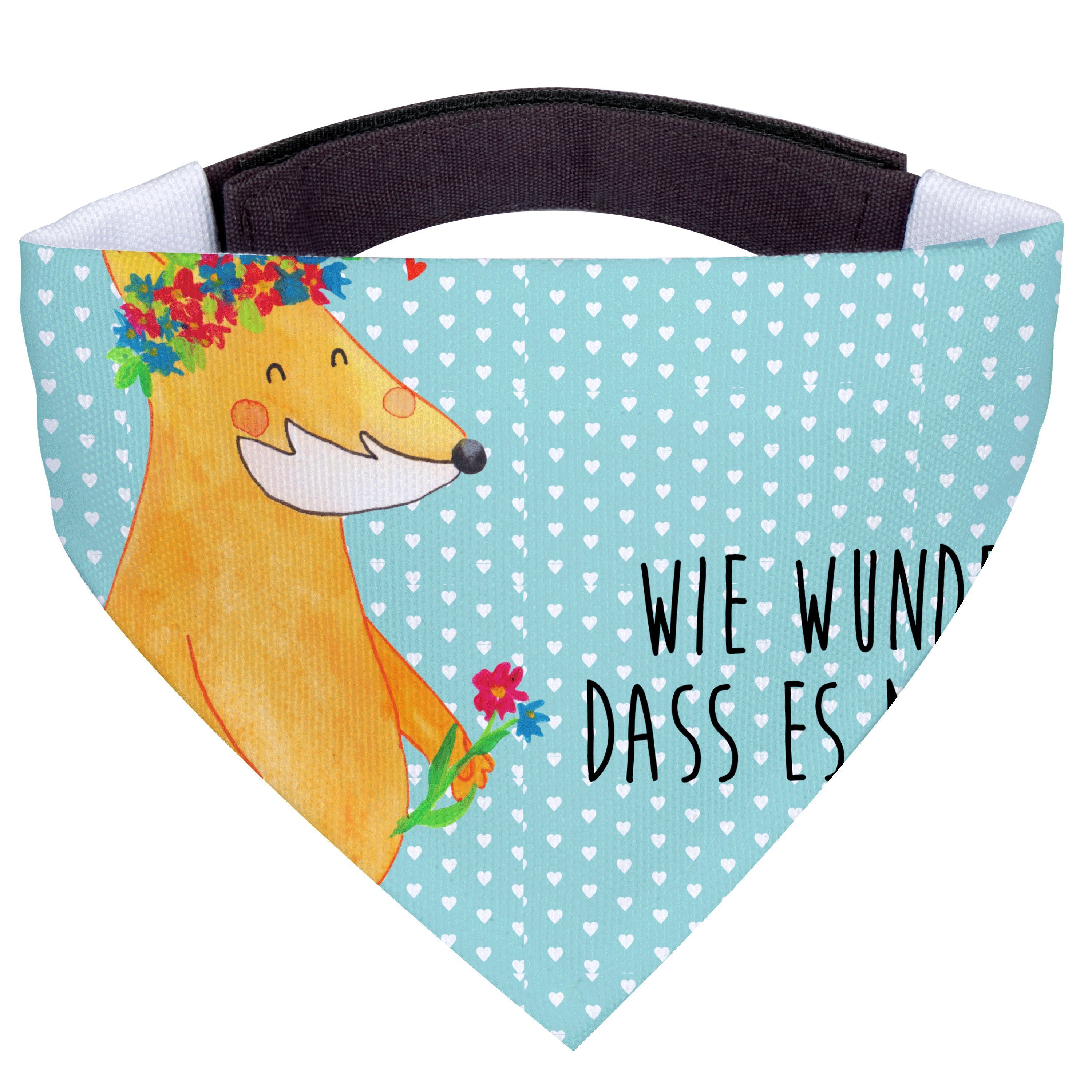 Mr. & Mrs. Panda Hundefliege Fuchs Blumen, Halstuch Hund, Türkis Pastell, Blumen, Dreieckstuch, Fr, Polyester, Ich Füchse Halstuch Für Große Hunde