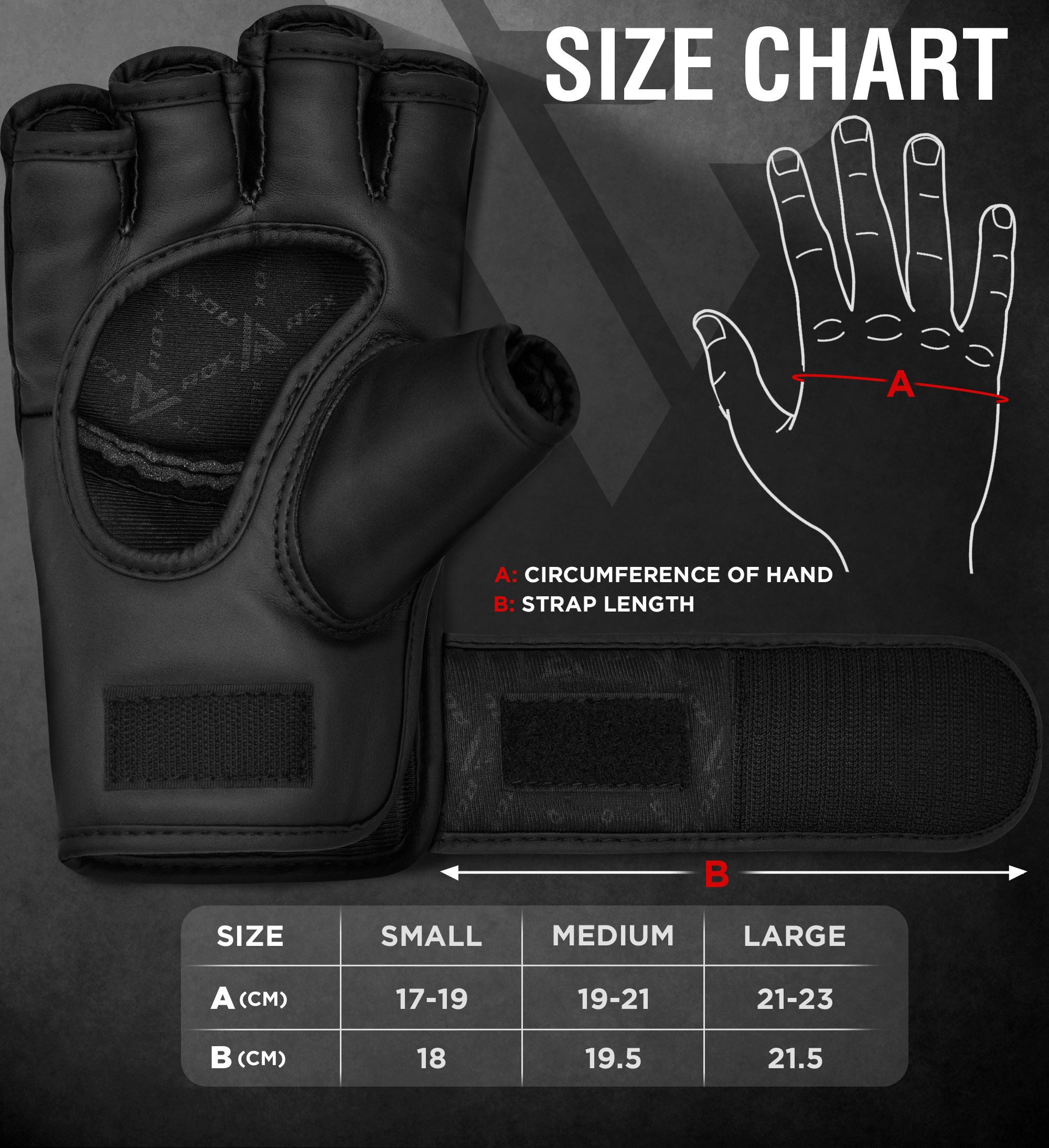 RDX Sports MMA-Handschuhe RDX Professionelle MMA Handschuhe, MMA Gloves Kampfsport Boxsack