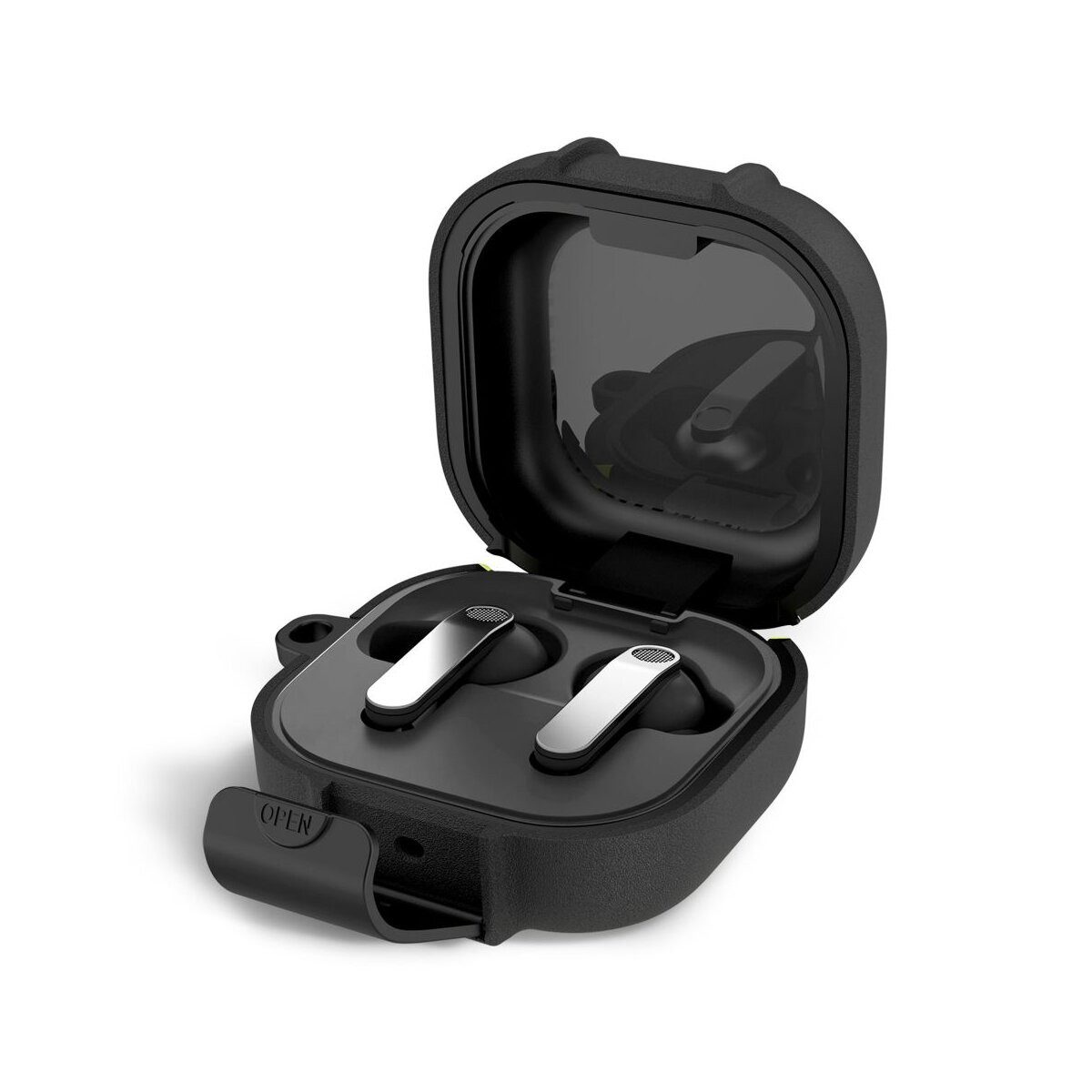 TECH PROTECT Kopfhörer-Schutzhülle Tech-Protect Slim Hook Case Galaxy Buds 4 / 4 Pro Schwarz