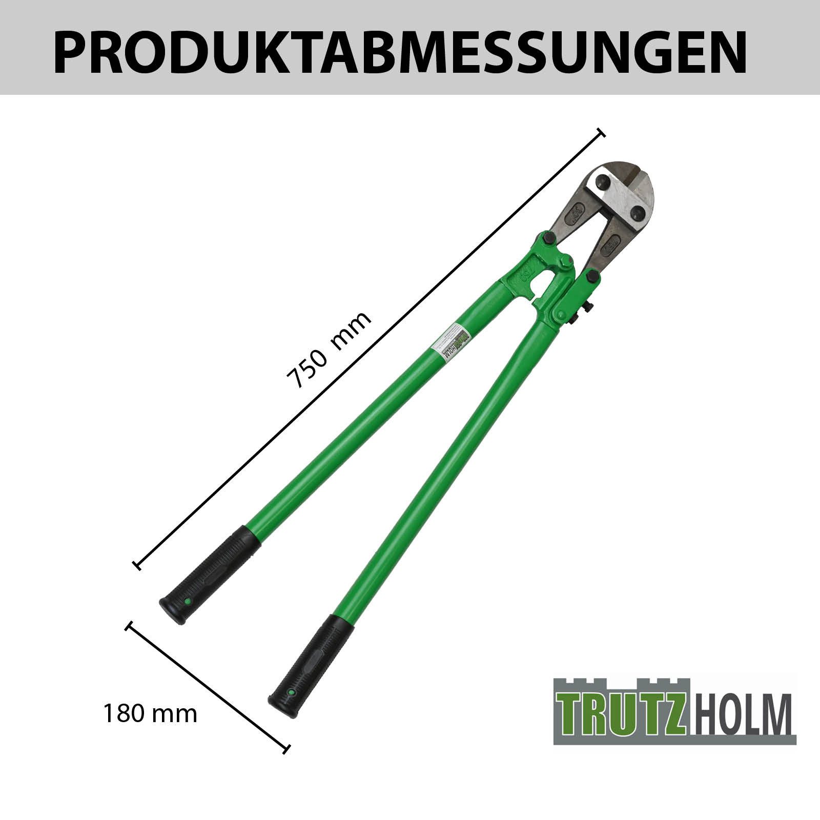 TRUTZHOLM Bolzenschneider Bolzenschneider 30 Zoll 750 mm Carbonstahl, gehärtete Backen, (750mm 30 Zoll, 1-tlg)