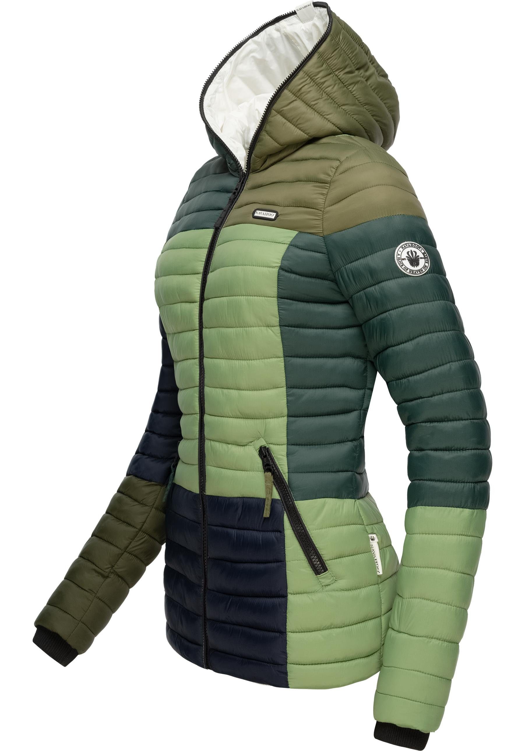 Navahoo Steppjacke Multikulti stylische Colorblocking Übergangsjacke günstig online kaufen