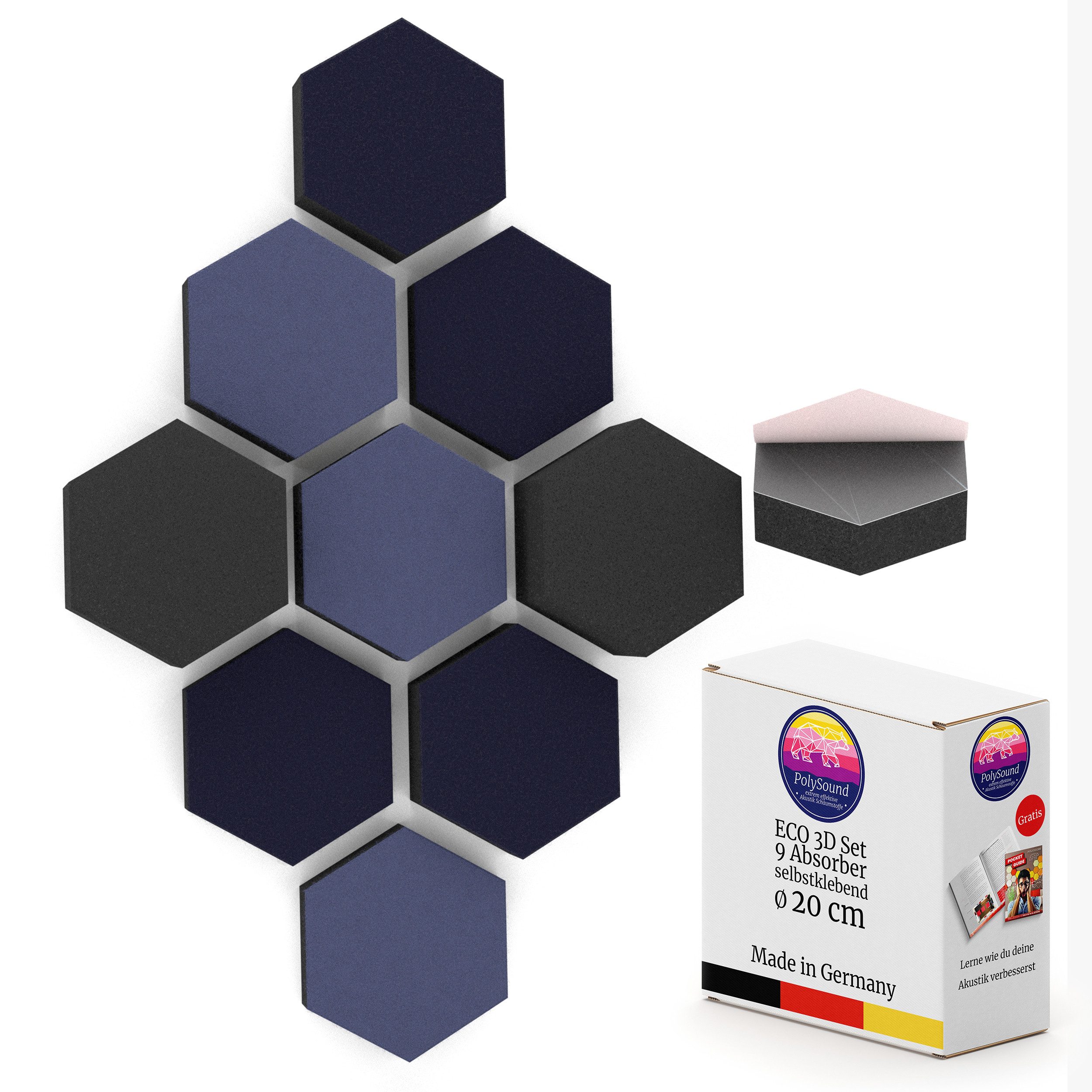PolySound Dekorpaneele PolySound® ECO Akustikpaneele selbstklebend - Extra schalldämmend