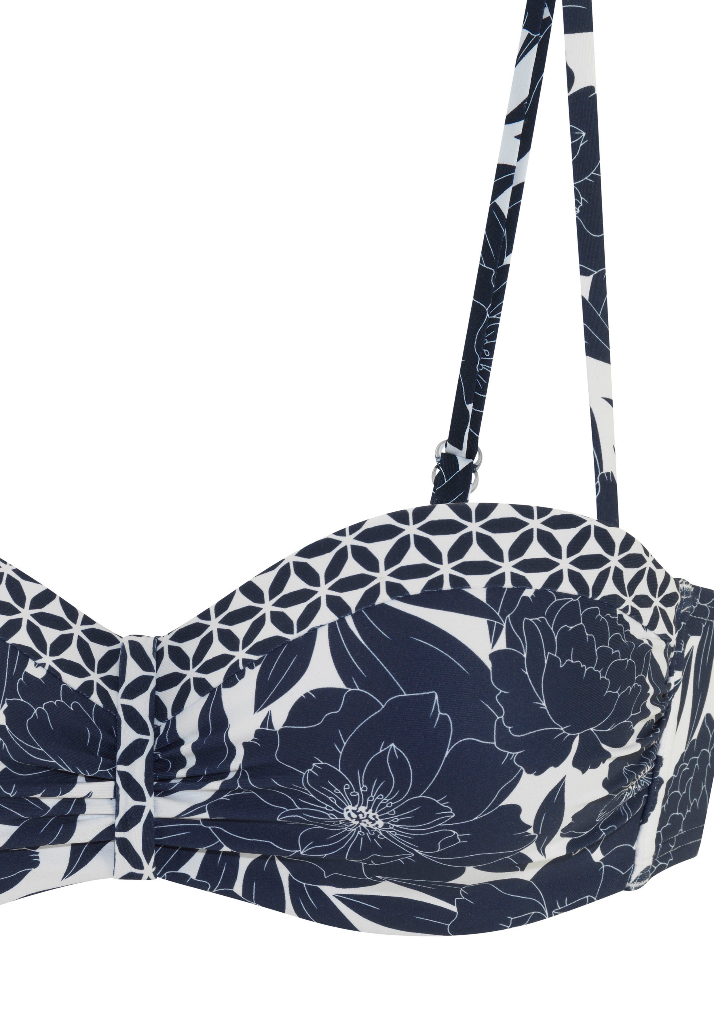 Sunseeker Bügel-Bandeau-Bikini-Top Blossom, im Muster-Mix