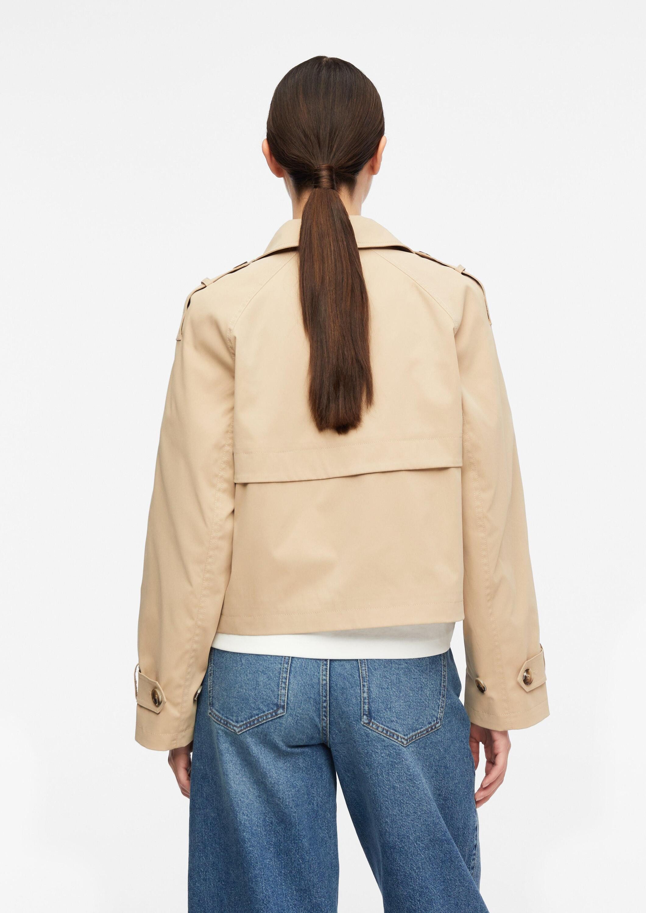 comma Funktionsjacke Outdoor-Jacke Cropped Trench-Jacke
