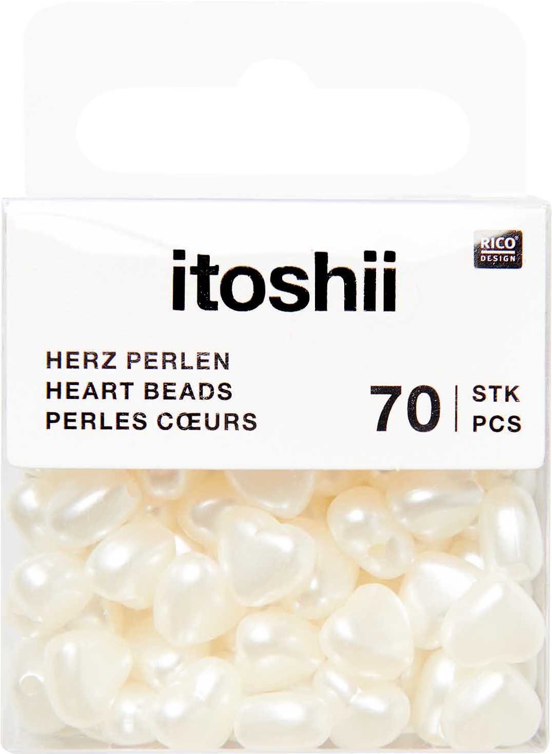 Bastelperlen itoshii Perlen Herzen