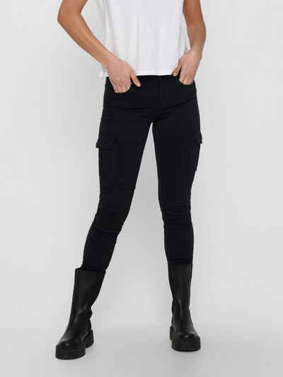 ONLY Slim-fit-Jeans ONLMISSOURI REG ANK CARGO PNT NOOS - 15170889 4676 in Schwarz