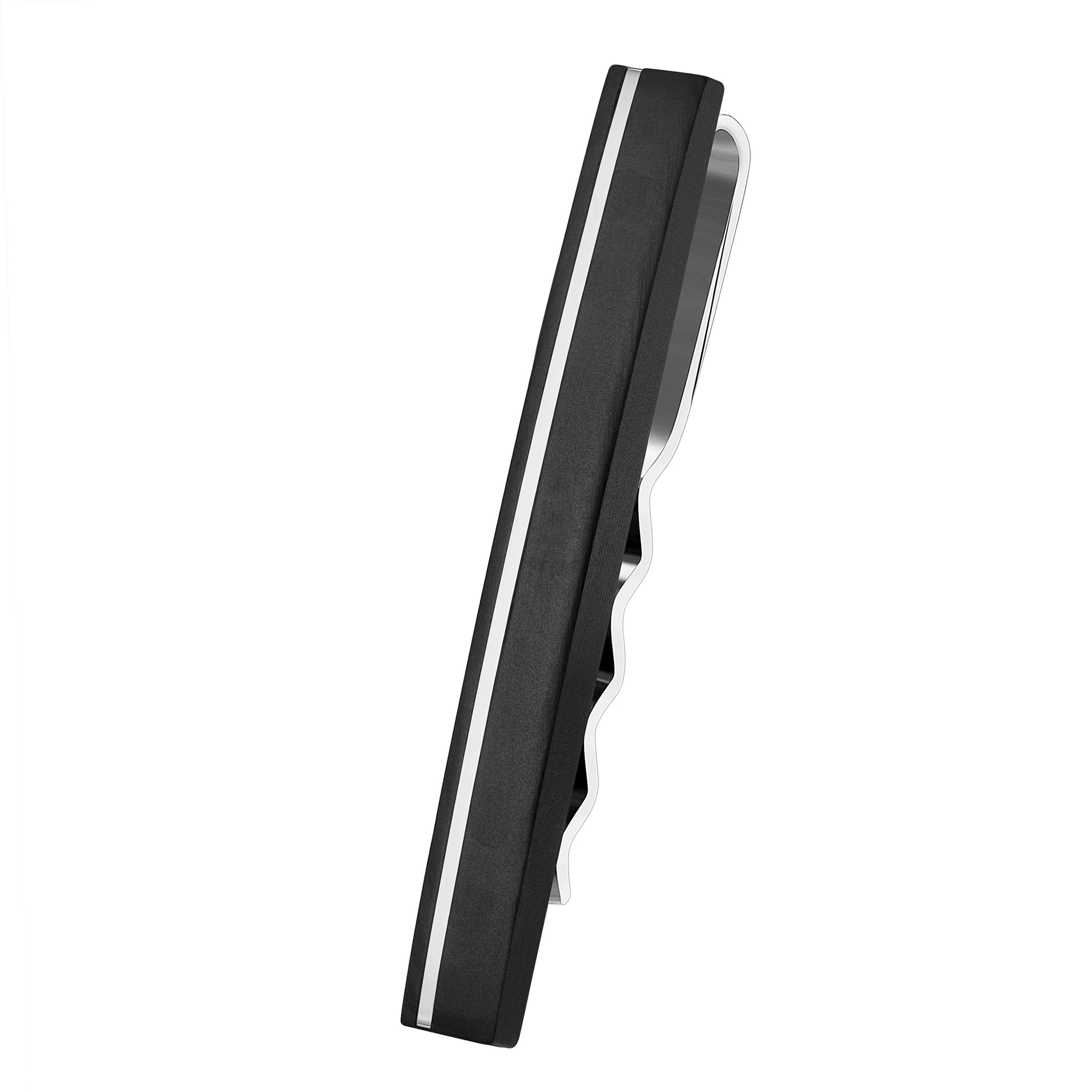 Karisma Галстукиnadel Karisma Hochwertige Herren Edelstahl 316L Галстукиnadel, mit Carbon-Composite/Krawattenklammer/Tie Clip Farbwahl KTC207 - Gold