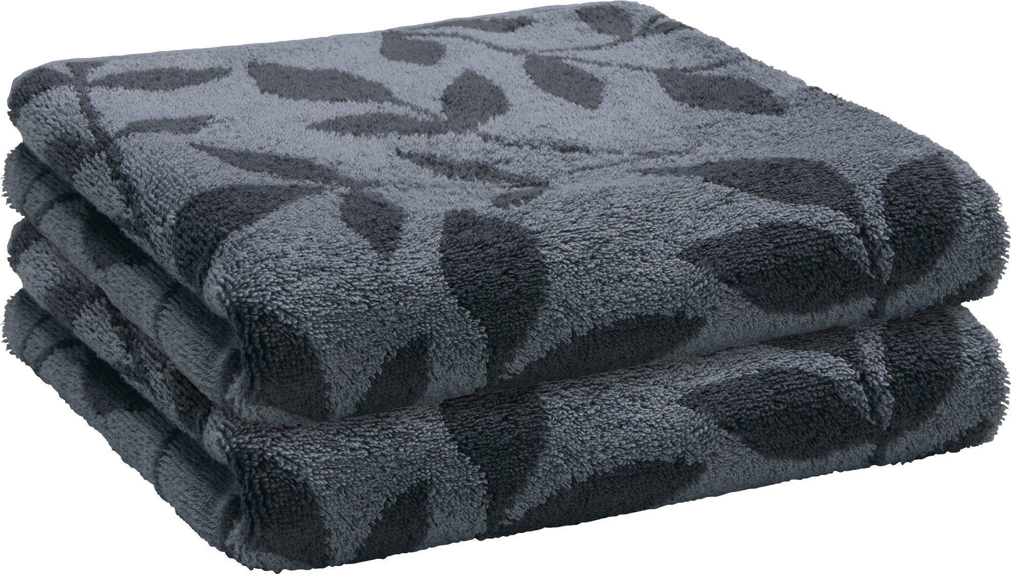 Erwin Müller Handtuch Set Handtuch "Kronau" 2er-Pack, Frottier/Jacquard, Walk-Frottier gemustert