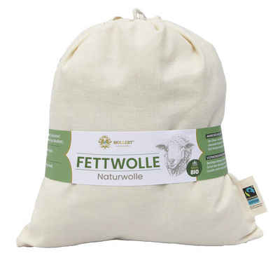 Hollert Stoffwindeln, Bio Fettwolle Naturwolle 100g Schafwolle Rohwolle Wollfett Lanolin