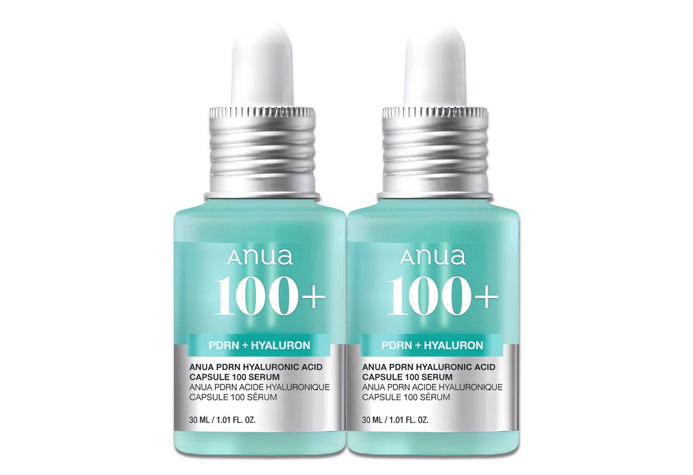 Anua Gesichtsserum Feuchtigkeitsserum für Gesicht Hyaluronic Acid Capsule 100 Serum, 2-tlg., Gesichtspflege, Serum, Anua 100+