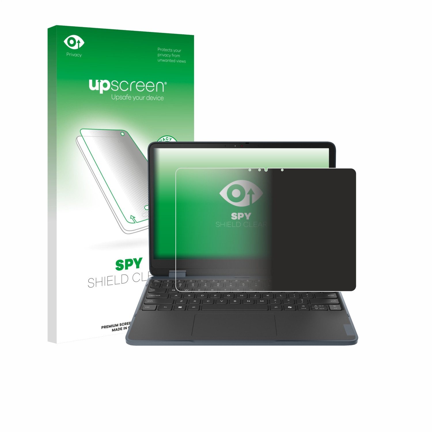 upscreen Displayschutzfolie Sichtschutzfolie für Lenovo 500w 2-in-1 Gen 5, Anti-Spy Privacy Sichtschutz Blickschutzfolie Blaulicht-Schutz