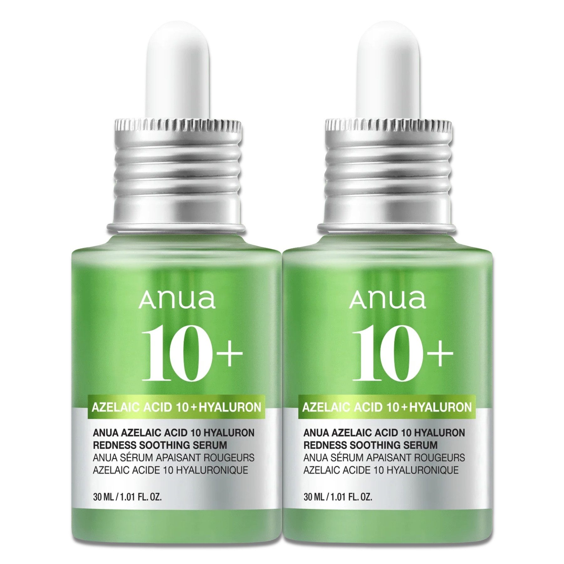 Anua Gesichtsserum Anua 10% Acelaic Acid Hyaluron Redness Soothing Serum 30ml, 2-tlg., Anti-Aging, Anti-Falten,Gesichtsserum,Hautpflege