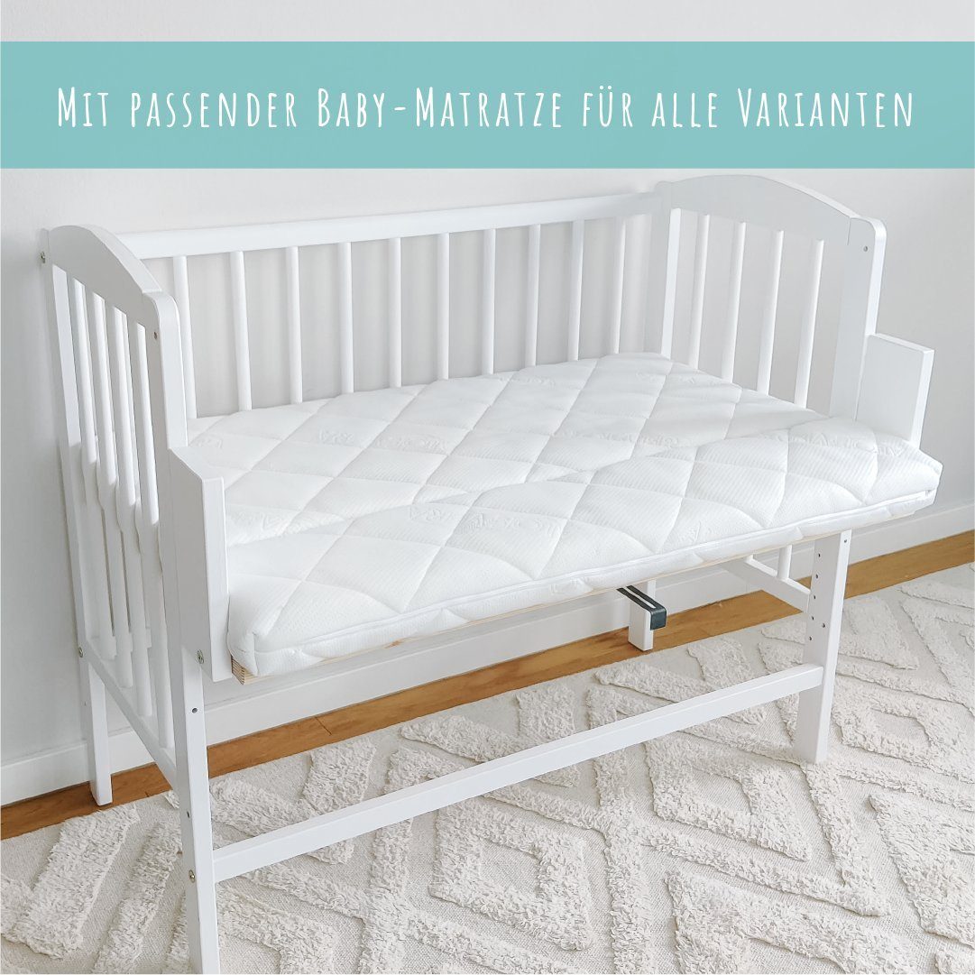 Kids Collective Beistellbett 90x40 cm mit Matratze, umbaubar zu 90x55 cm, 9 günstig online kaufen