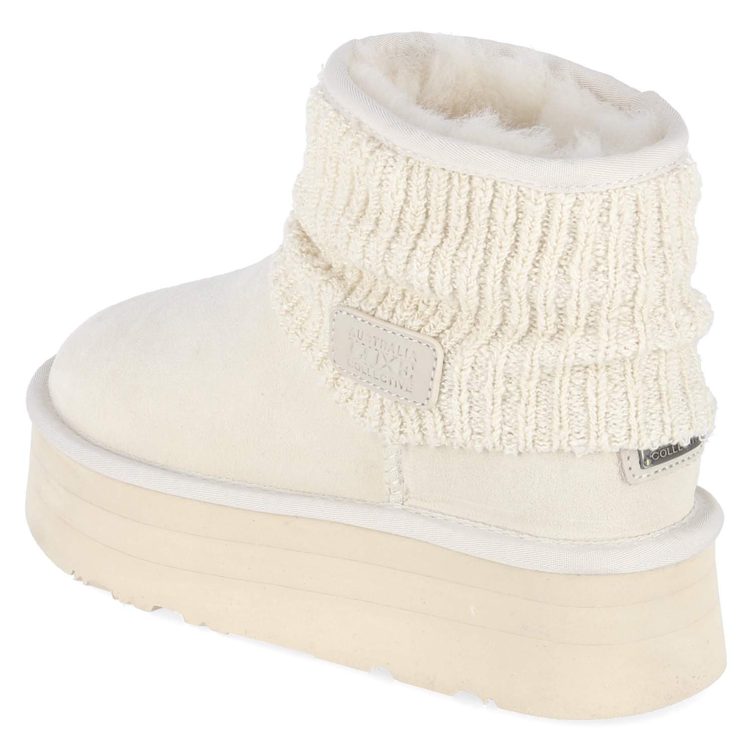 Australia Luxe Collective Australia Luxe FAMPS205N-CR Damen Leder & Textil white Chelseaboots