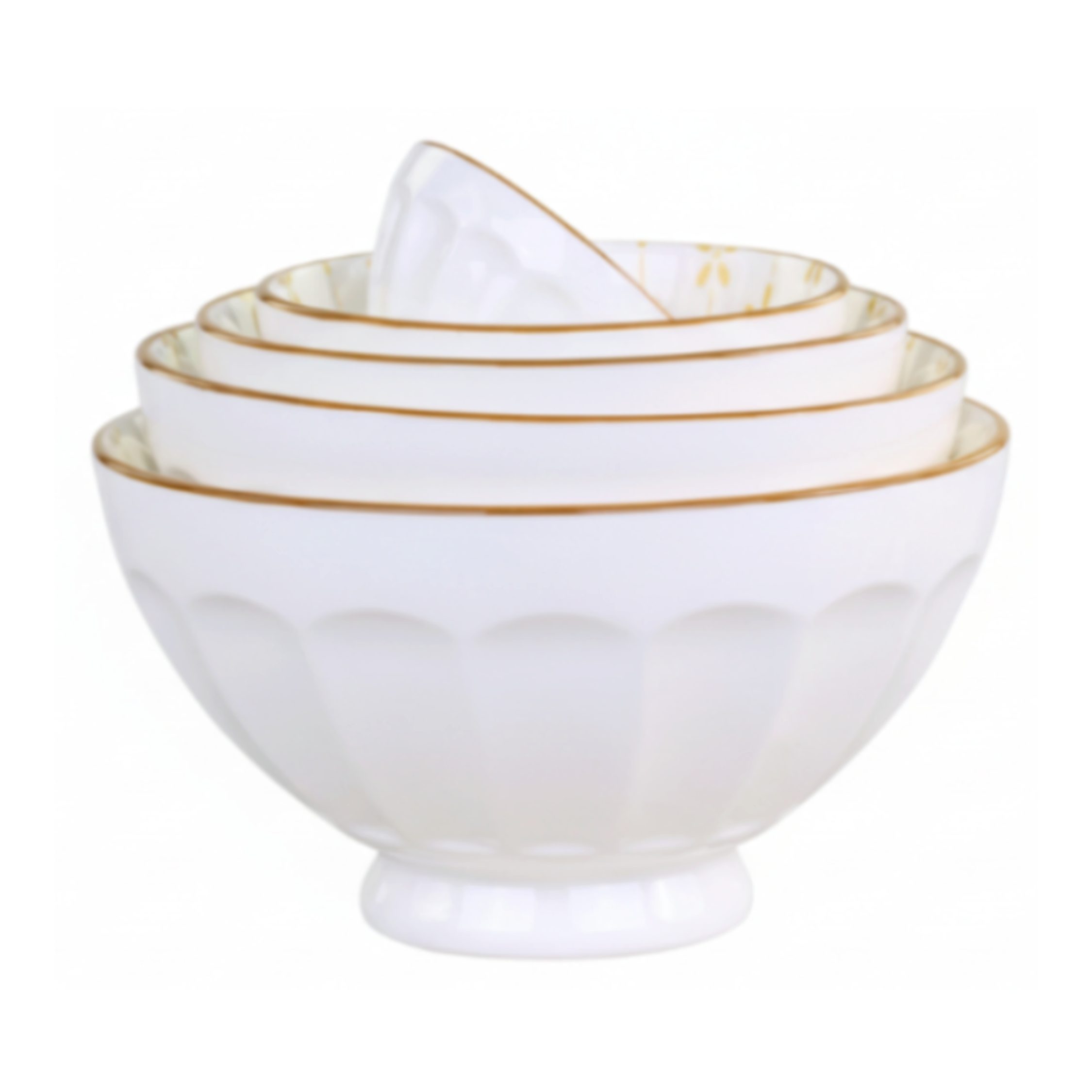 Chic Antique Schale Chic Antique Latteschüsseln mit Muster – 5er Set