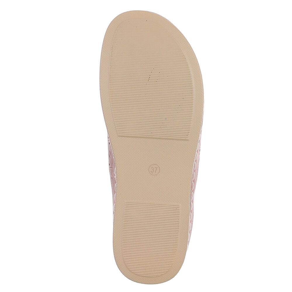 Ital-Design Damen Pantolette mit Lochprägung und Keilsohle Pantolette (91849290) Keilabsatz/Wedge Keilsandaletten in Dunkelblau