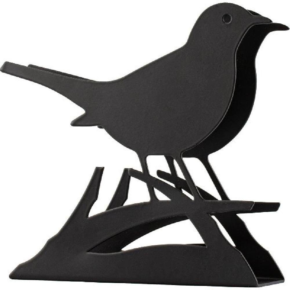 Wildlife Garden Serviettenhalter Briefständer Silhouette Amsel