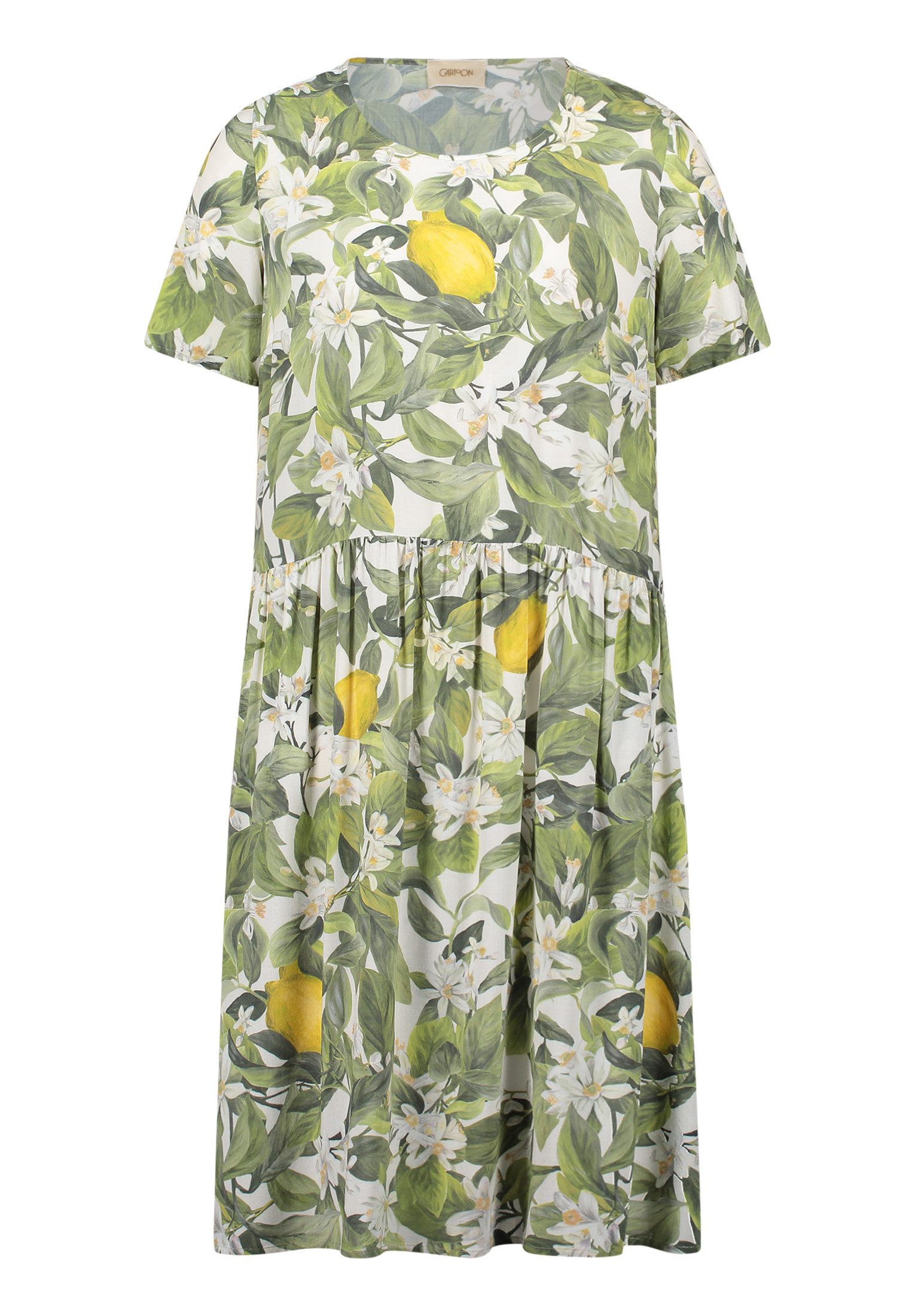 Cartoon Maxikleid Kleid Kurz 1/2 Arm