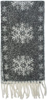 styleBREAKER XXL-Schal, (1-St), Weicher Schal mit Schneeflocken