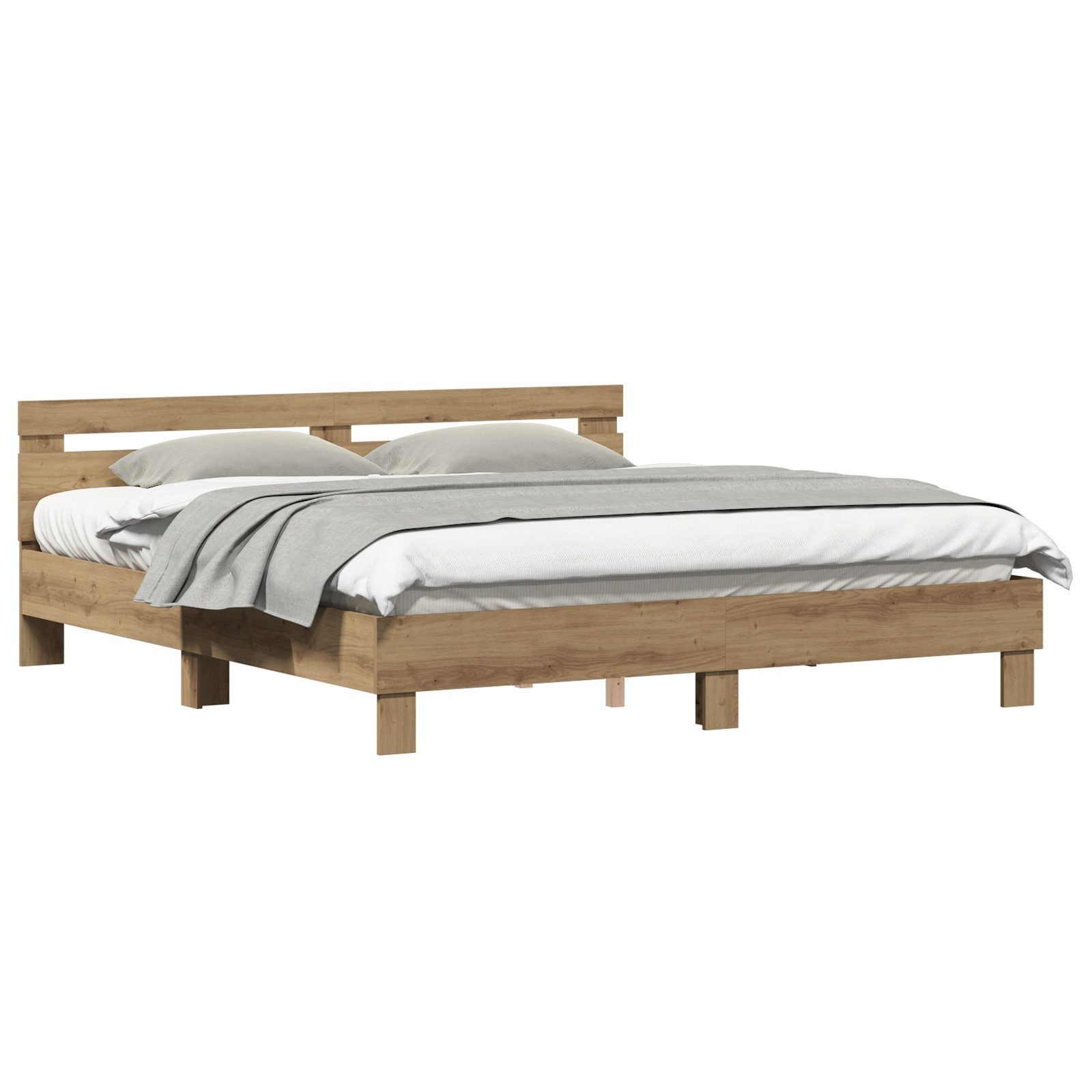 vidaXL Bett Bettgestell mit Kopfteil Artisan günstig online kaufen