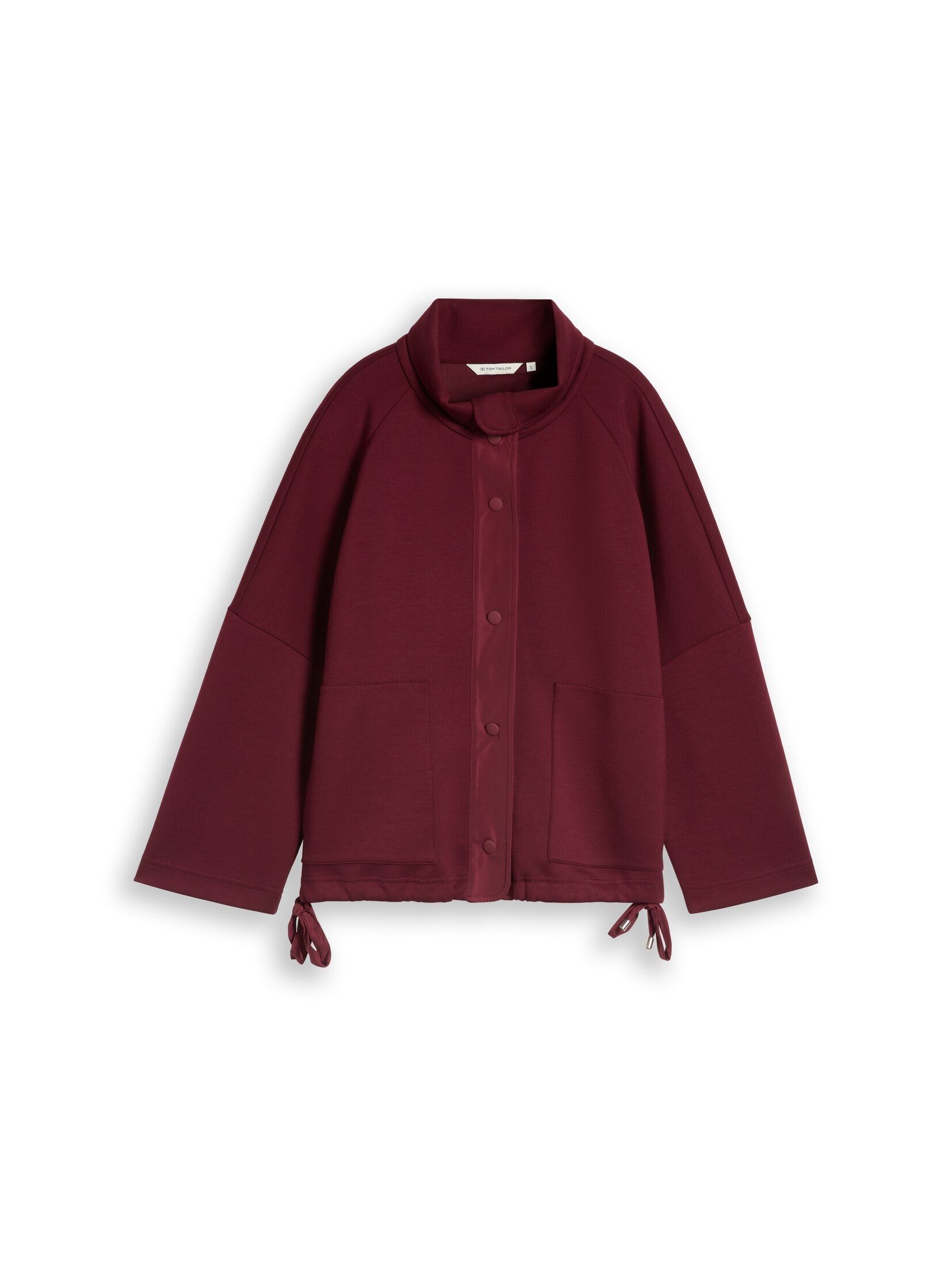 TOM TAILOR Sweatshirt Strick & Sweatshirts Boxy Fit Scuba Sweatjacke mit Taschen
