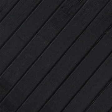 Teppich Teppich Rechteckig Schwarz 70x100 cm Bambus, vidaXL, Rechteckig