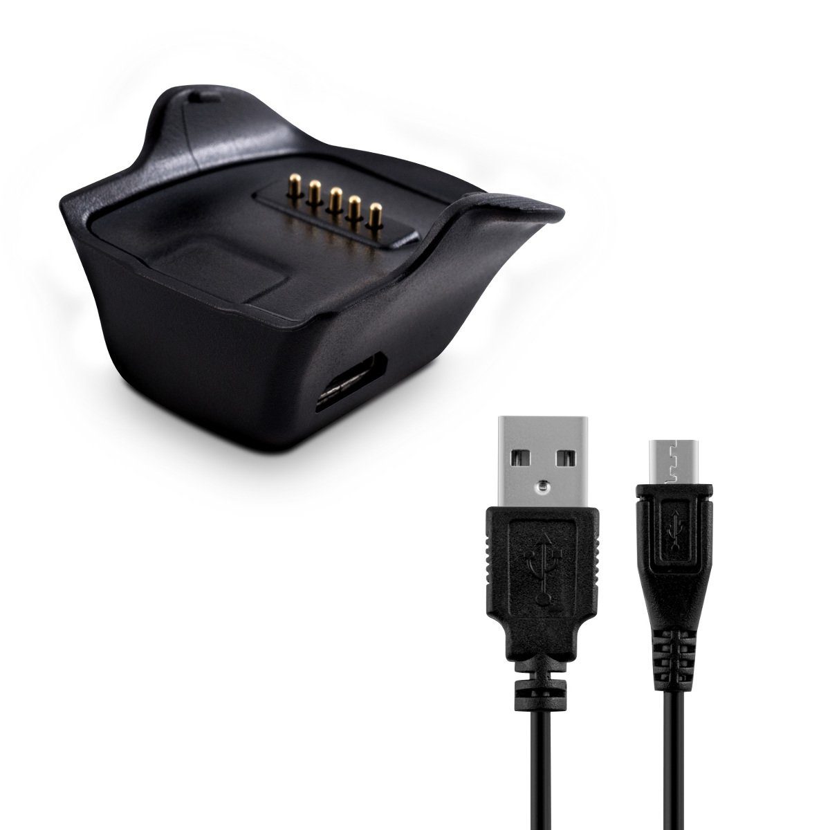 kwmobile USB Ladekabel für Samsung Gear fit R350 Elektro-Kabel, Kabel Charger - Smart Watch Ersatzkabel - Fitnesstracker Aufladekabel