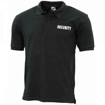 MFH Poloshirt ProCompany Poloshirt, schwarz, Security, bedruckt - XXL