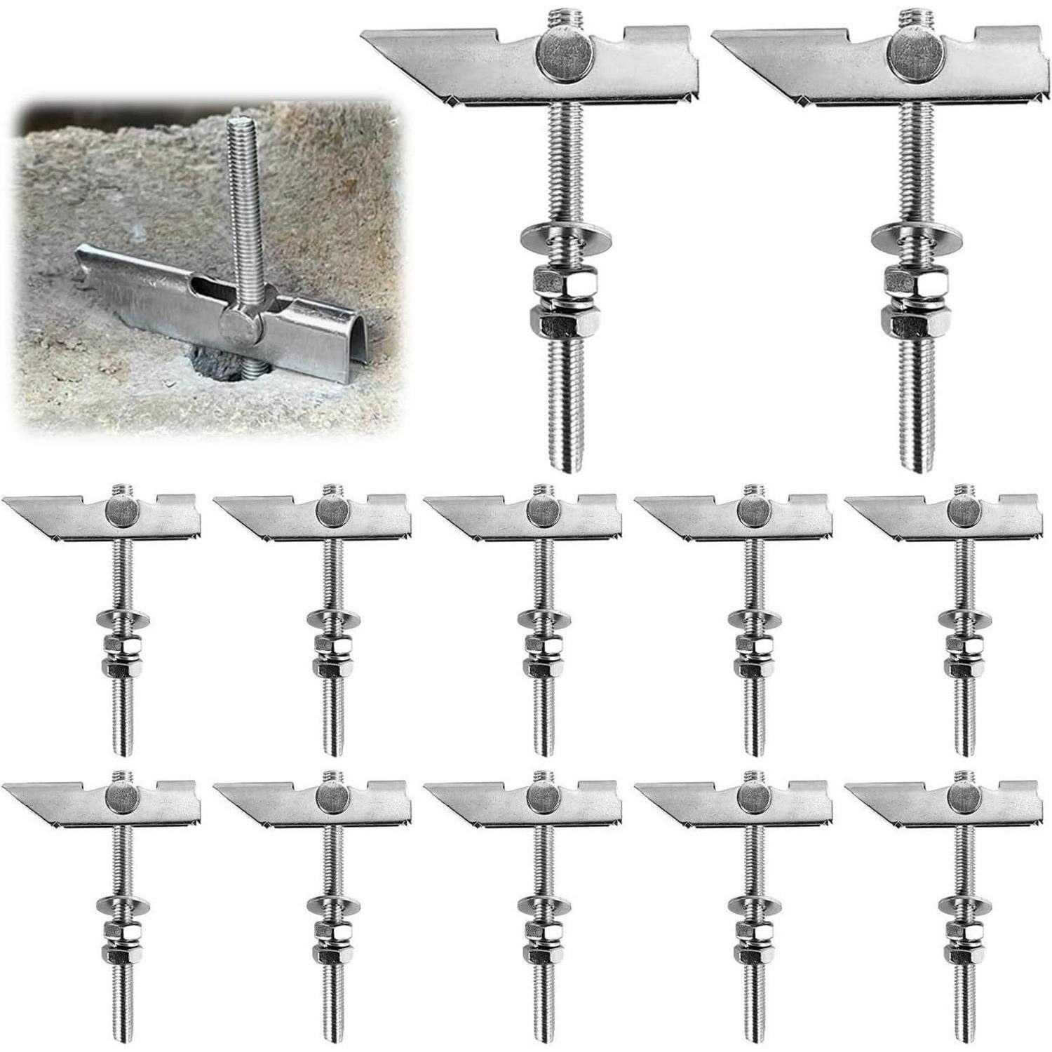 LuxusKollektion Kippdübel Kippdübel 12 Stück M8 x 100 mm Schwerlast verzinkt mit Mutter