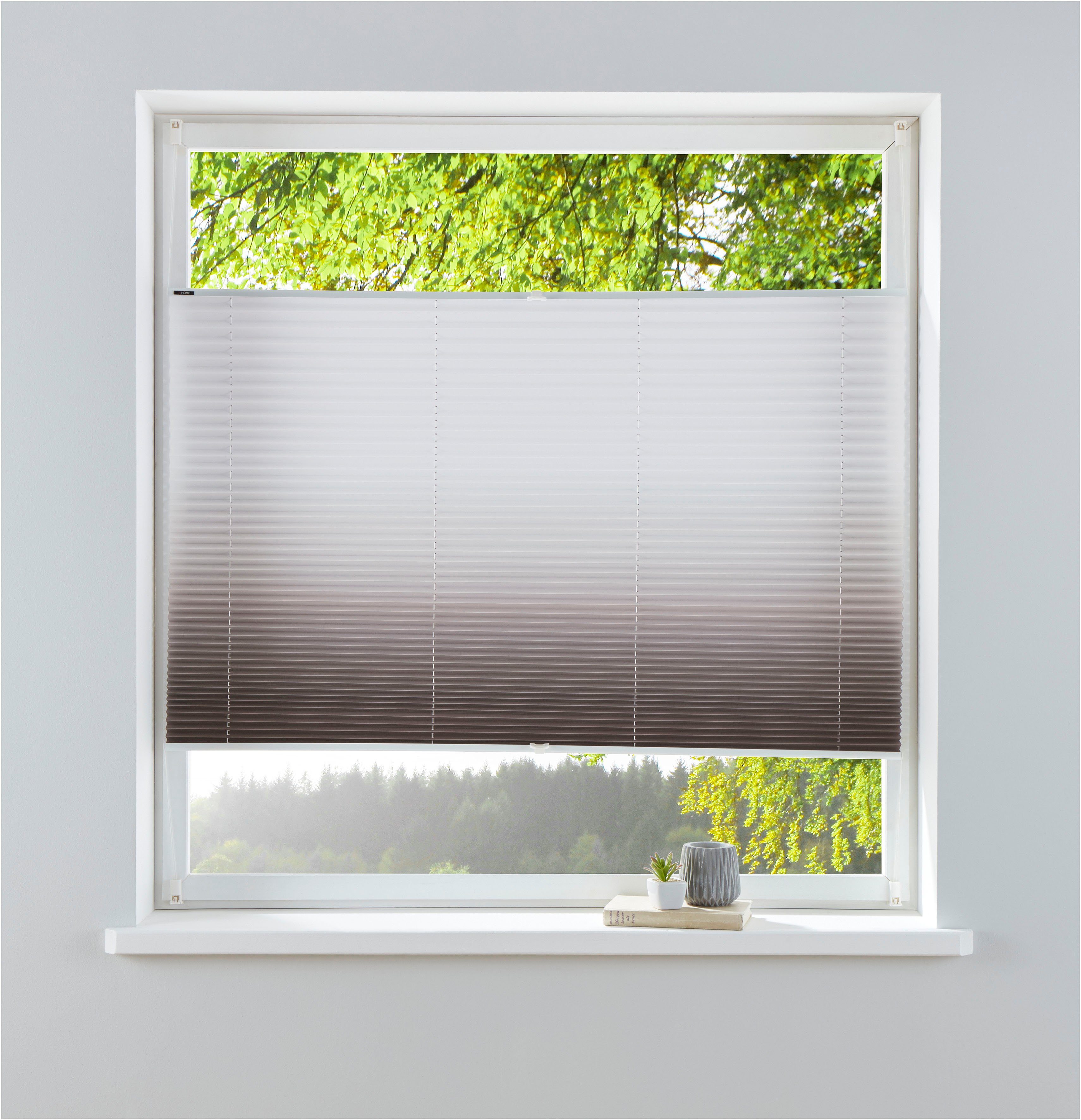 my home Plissee Ombré, Lichtschutz, ohne Bohren, verspannt, Klemmfix, Fixma günstig online kaufen
