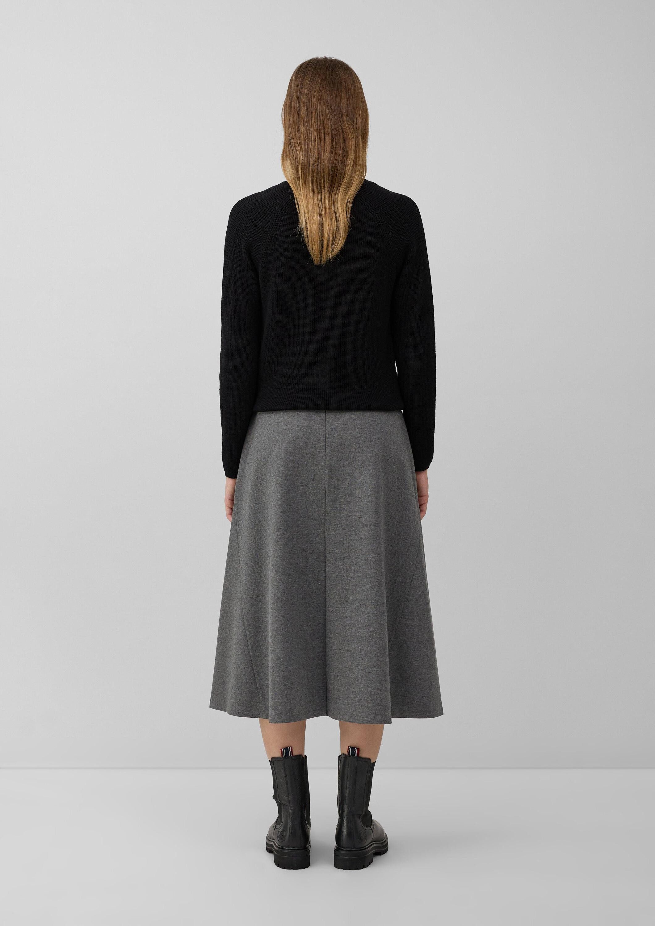 s.Oliver Maxirock Rock Ausgestellter Midi-Rock aus Interlockjersey