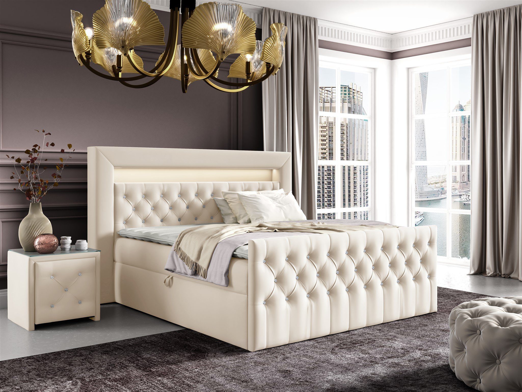Fun Möbel Boxbett Schlafzimmerbett SEVRA Nr.2 günstig online kaufen