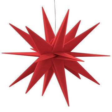 vidaXL Christbaumschmuck LED-Weihnachtsstern Faltbar Rot 43 cm (1-tlg)