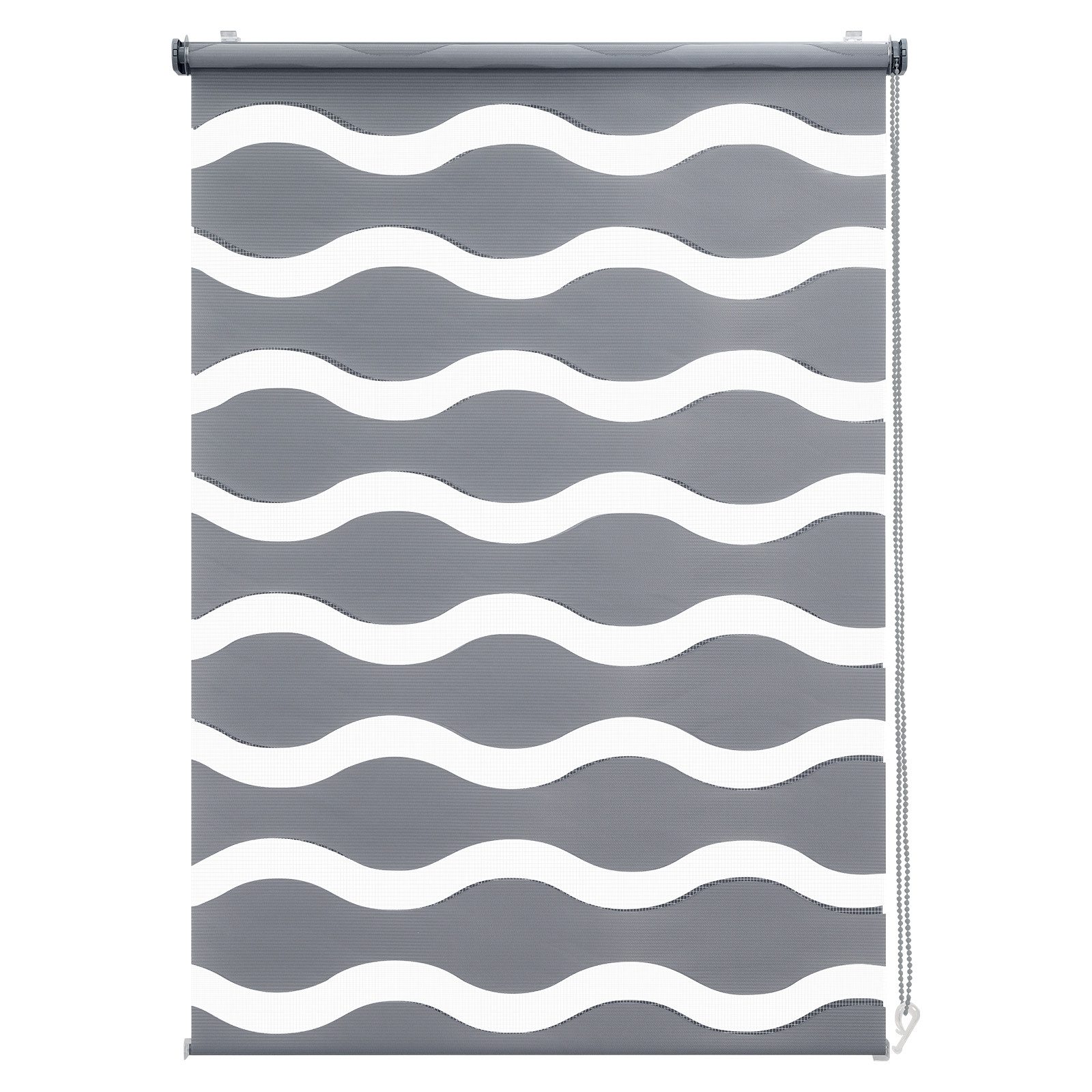 Doppelrollo Duo Rollo Klemmfix ohne Bohren für Fenster Rollos Jalousie Faltrollo, Sekey, freihängend, Klemmträger