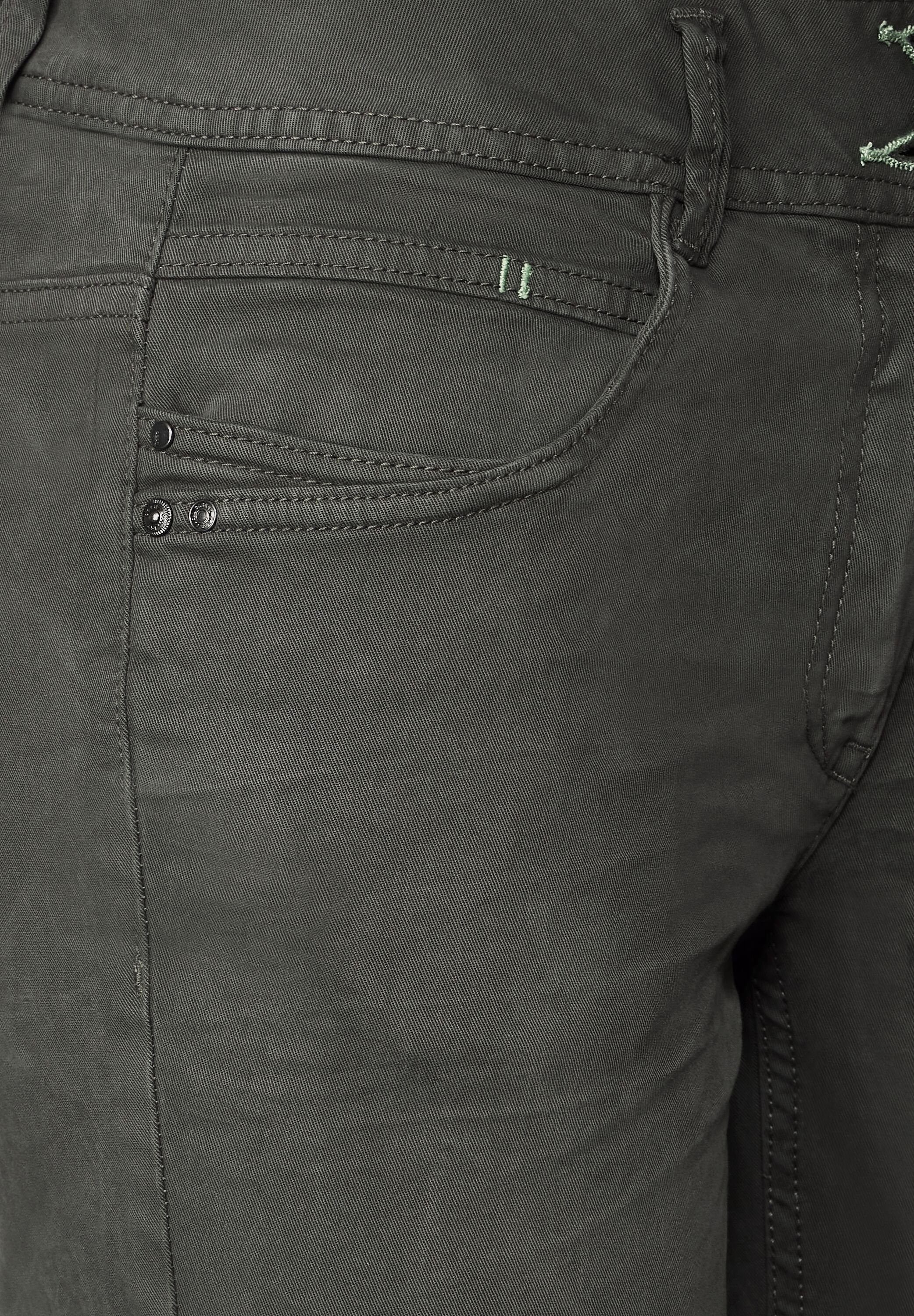 easy Röhrenhose Style 4-Pocket Cecil khaki