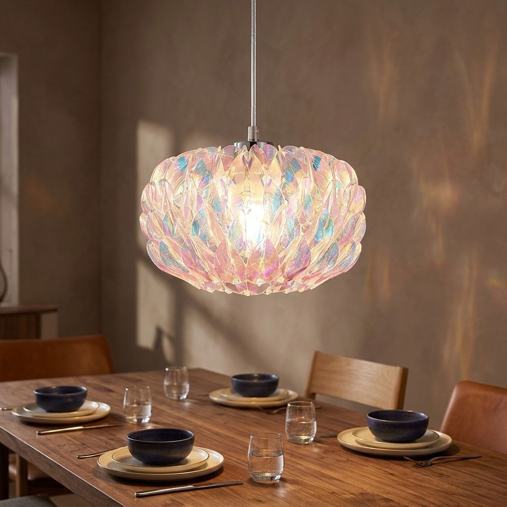 GLOBO LIGHTING LED Pendelleuchte, Leuchtmittel inklusive, Warmweiß, LED Hängeleuchte Pendellampe Metall Chrom Höhenverstellbar H 120 cm