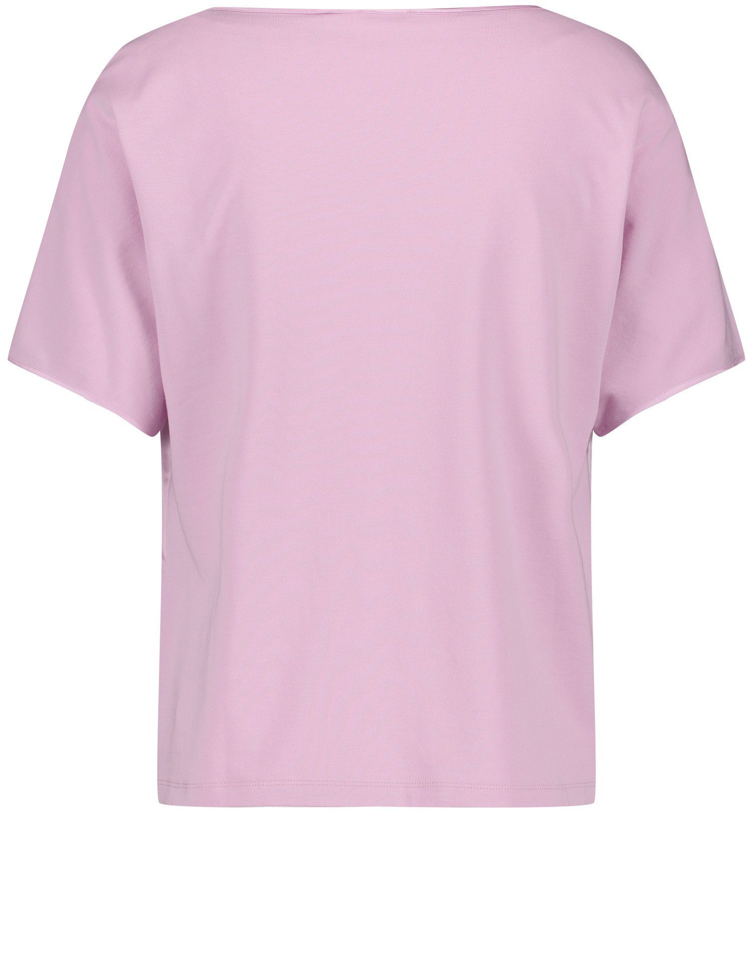 GERRY pink Falte Schlupfbluse WEBER Mit Ausschnitt Am Gelegter powder Blusenshirt