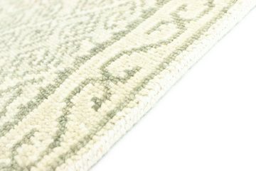 Wollteppich Designer Teppich handgeknüpft beige, morgenland, rechteckig, Höhe: 6 mm, handgeknüpft