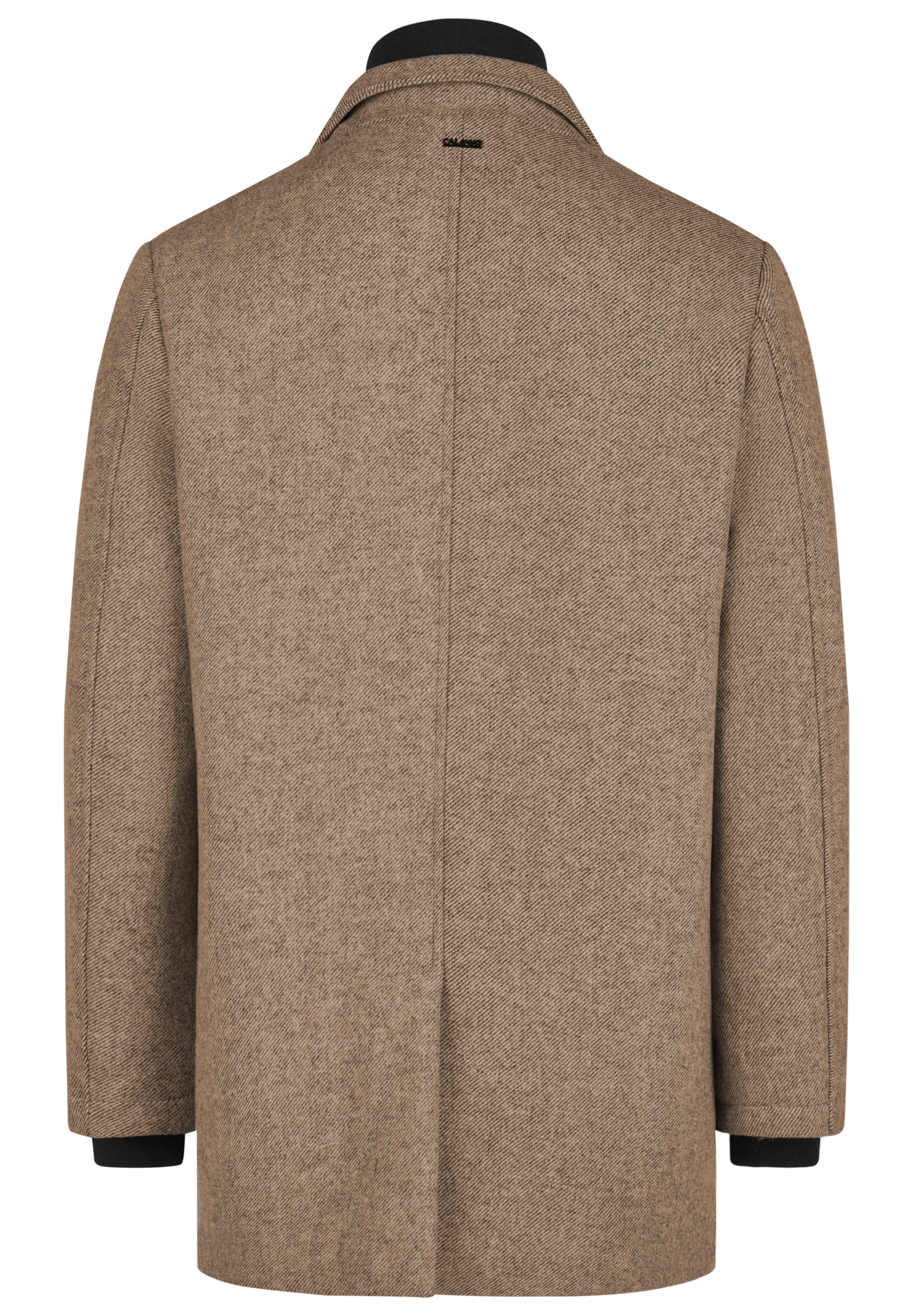 Calamar Wollmantel Eleganter Wollmantel Twill
