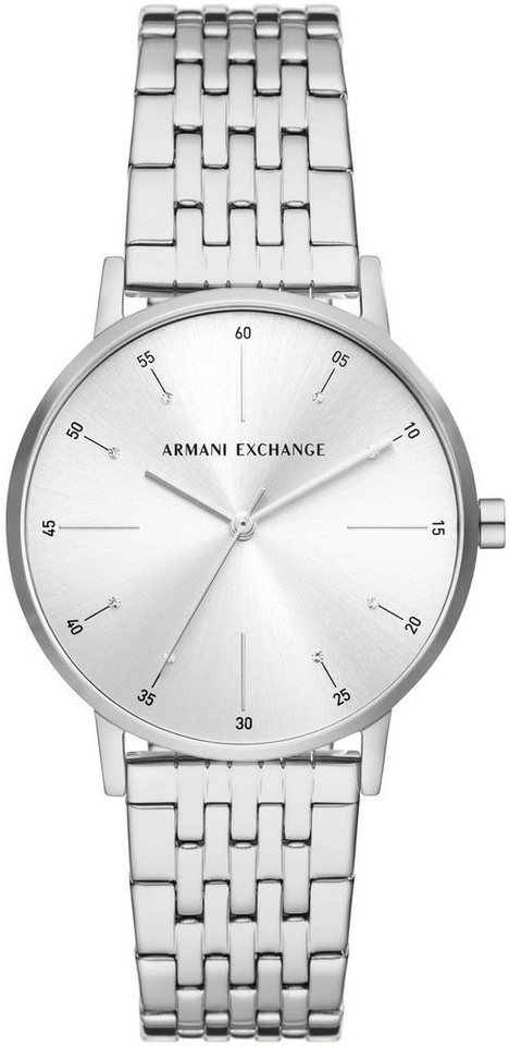 ARMANI EXCHANGE Quarzuhr AX5578, Edelstahlarmband silberfarben