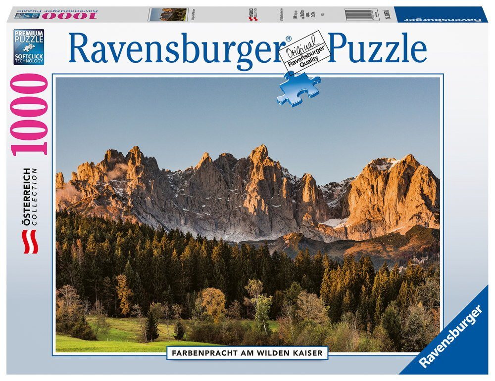 Ravensburger Puzzle Österreich 16870, 1000 Wilden Farbenpracht Puzzleteile Collection am Kaiser