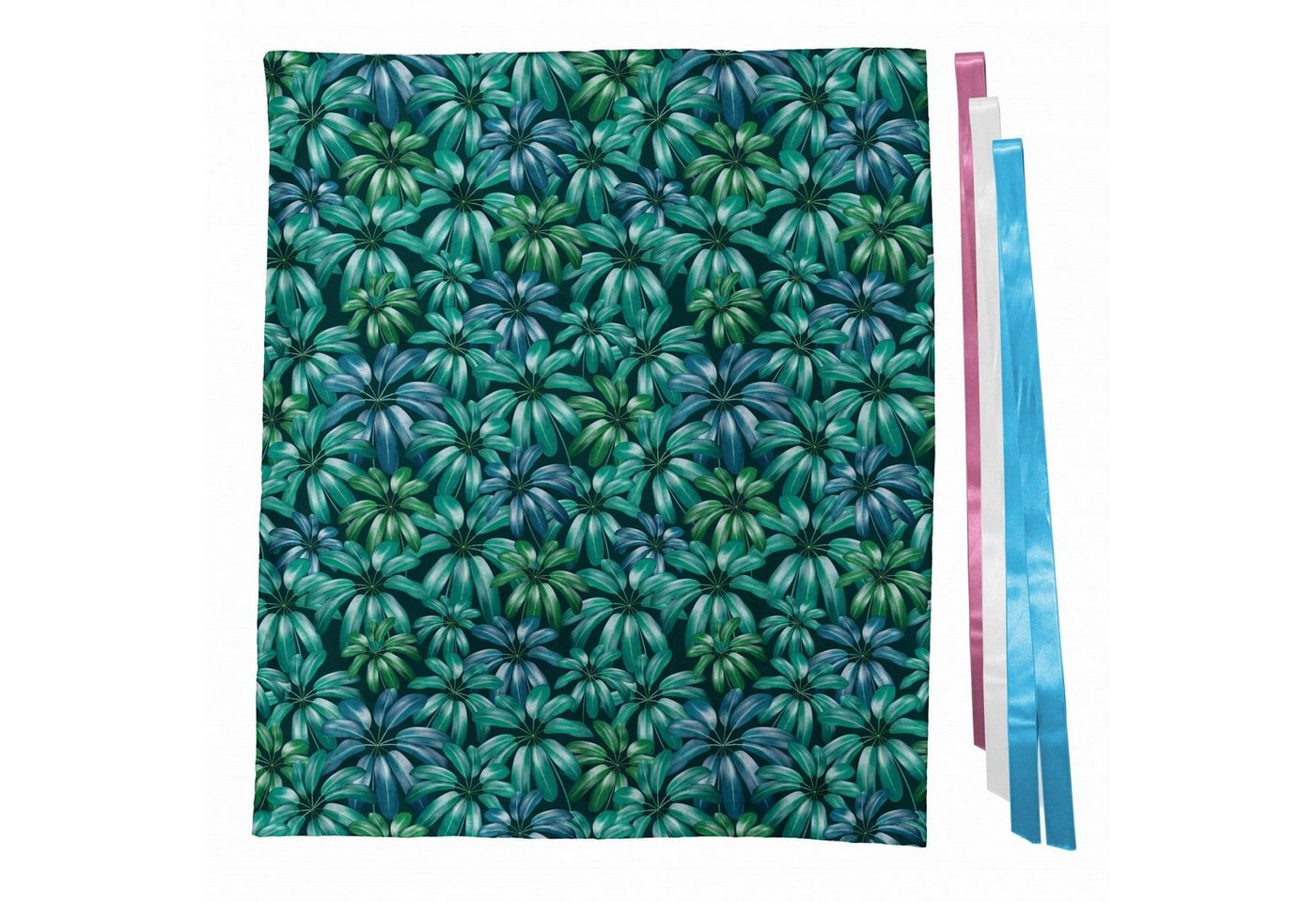 Thumbnail - Abakuhaus Geschenkbox 3x Bändern Wiederbenutzbar, Blumen Exotische Blüten-Foliage