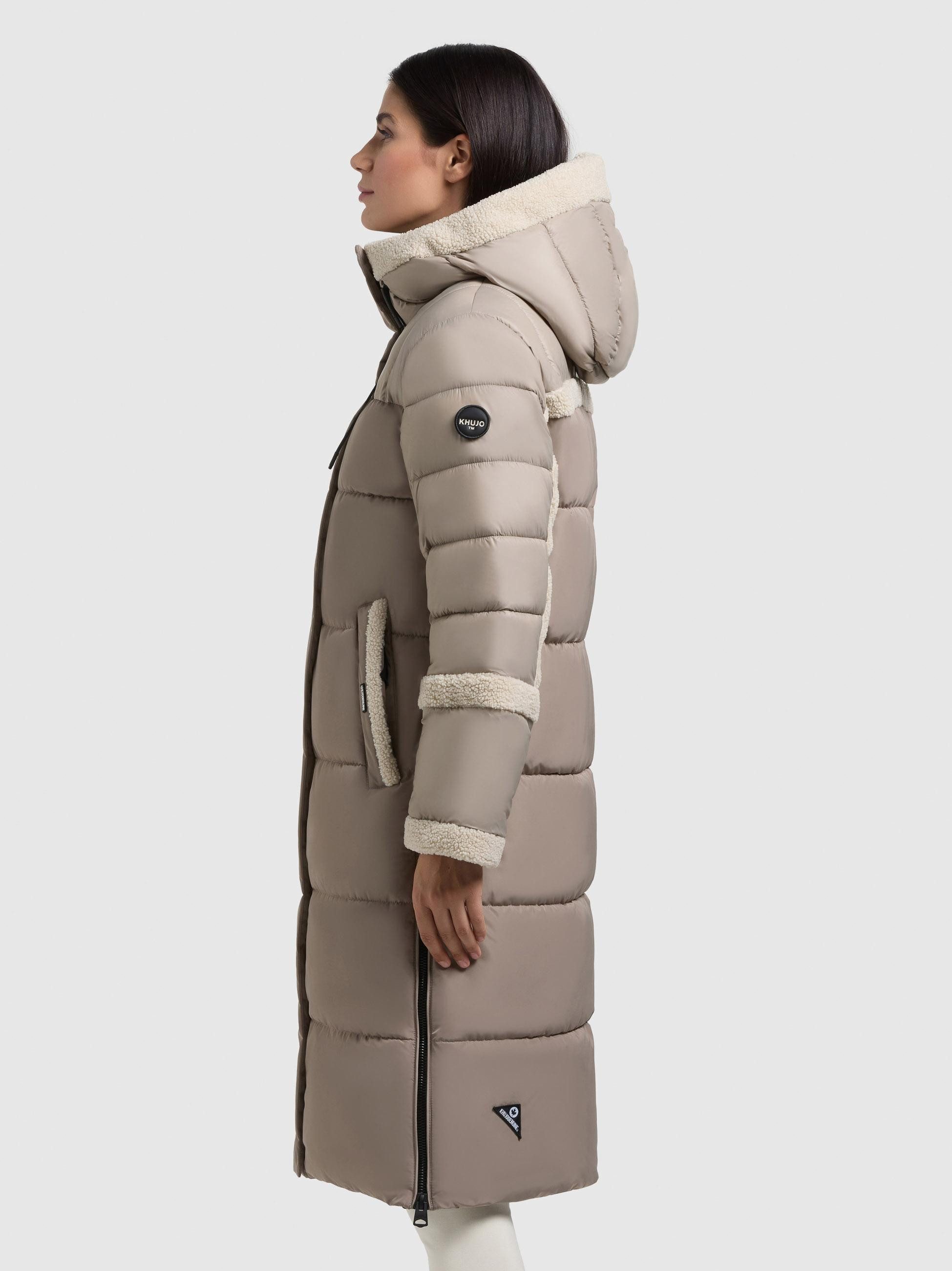 khujo Steppmantel Desna2 Langer gesteppter Damen Mantel mit zahlreichen Fea günstig online kaufen